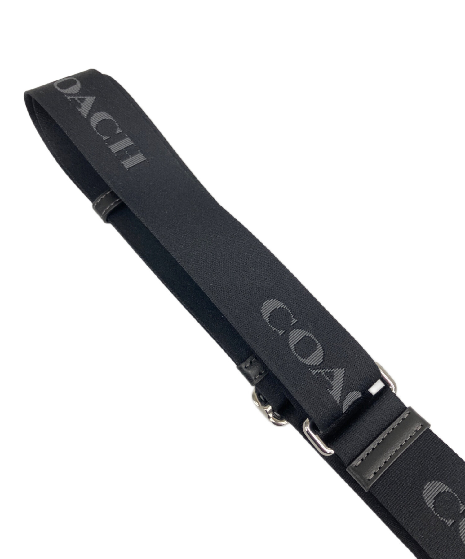 【COACH】 タグ有り ボストン バッグ ショルダーストラップ付き ブラック 中古・古着通販】COACH (コーチ) ショルダーストラップ ブラック