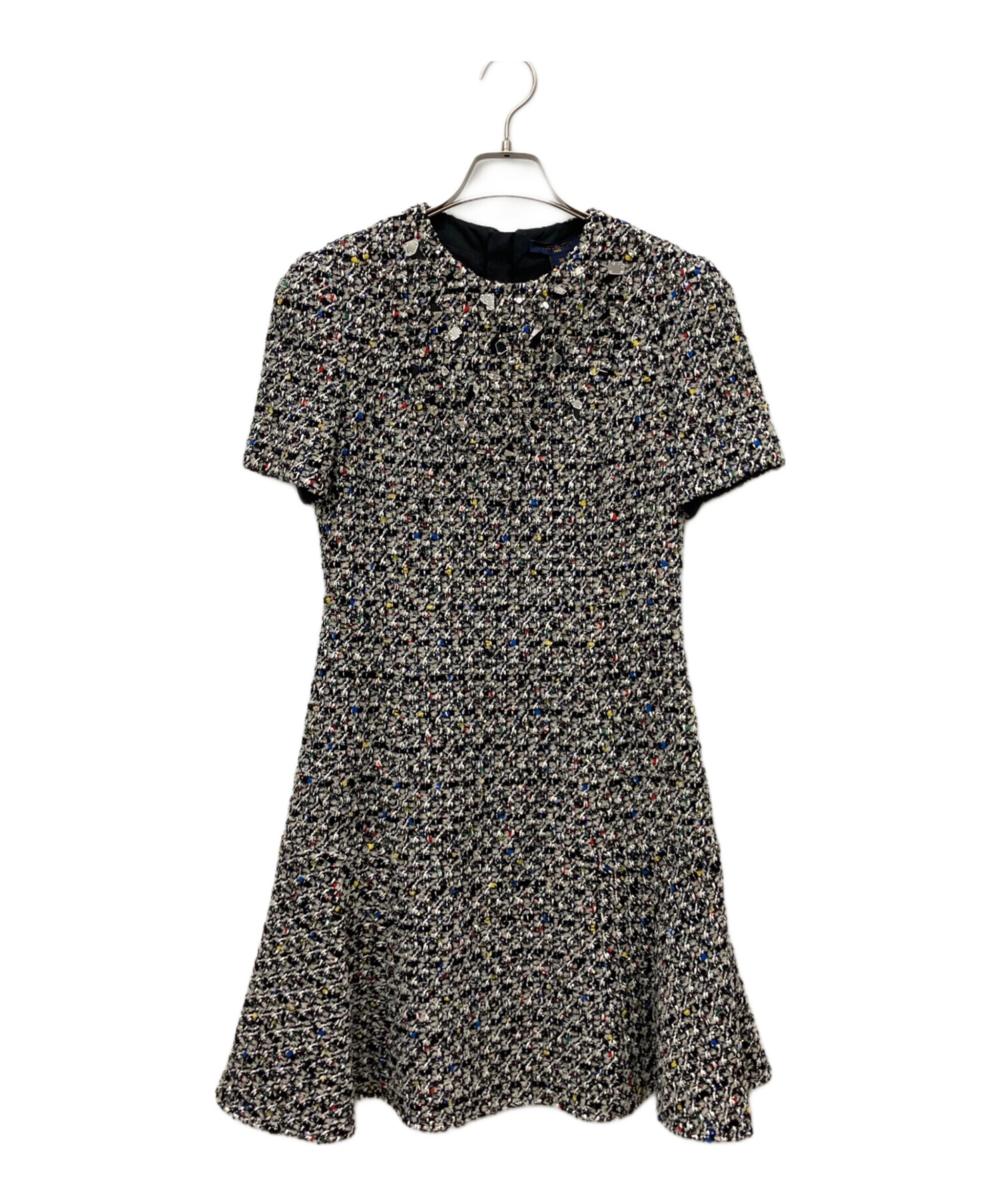 Louis Vuittonルイヴィトン ワンピース ツイード風 中古・古着通販】LOUIS VUITTON (ルイ ヴィトン) 半袖ツイード