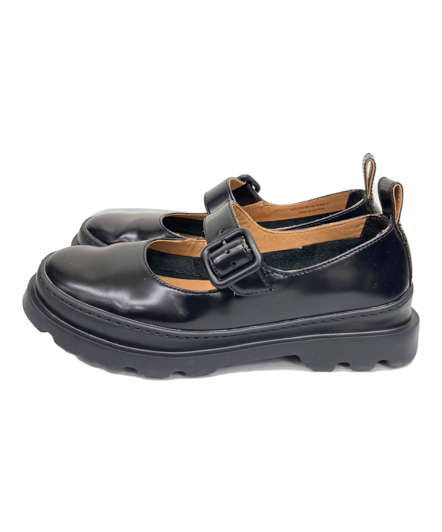 【未使用品】CAMPER Hoops シューズ 38 中古・古着通販】CAMPER (カンペール) フラットシューズ ブラック