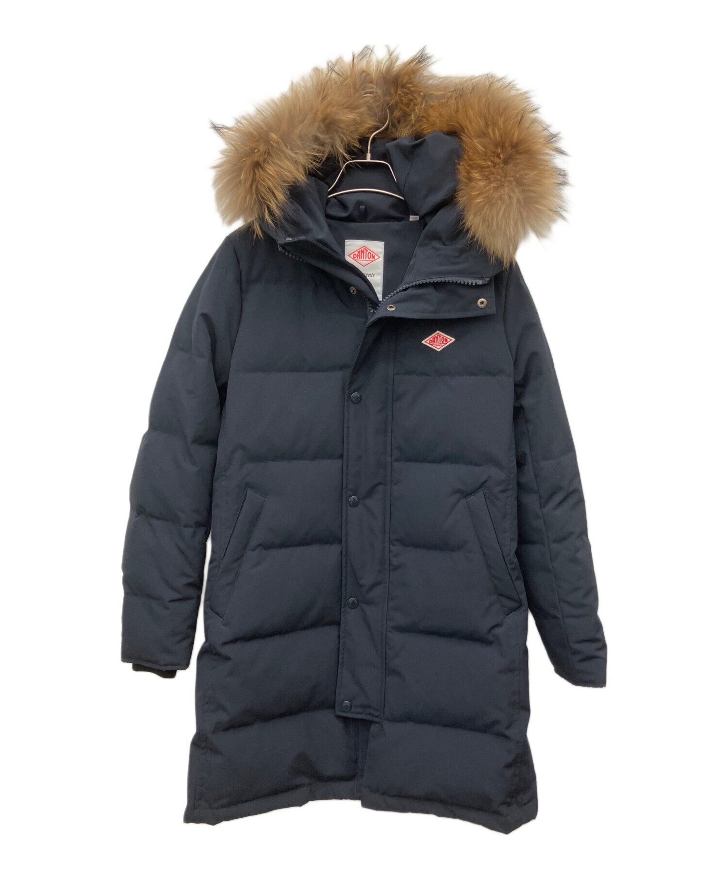 中古・古着通販】DANTON (ダントン) フード付きダウンコート ネイビー