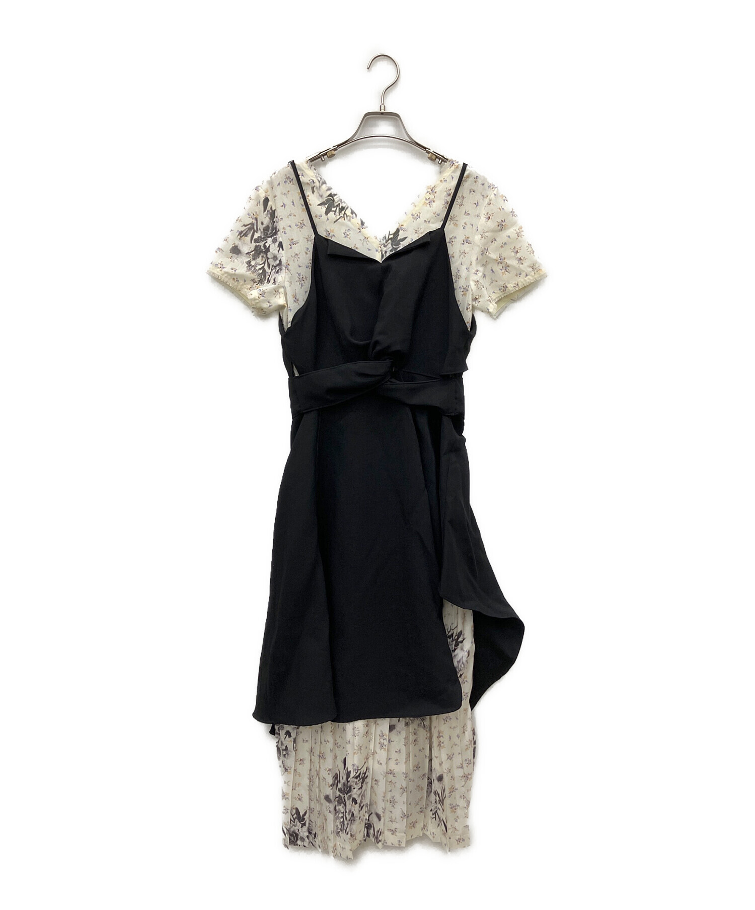 中古・古着通販】AKIKOAOKI (アキコアオキ) レイヤード半袖ワンピース