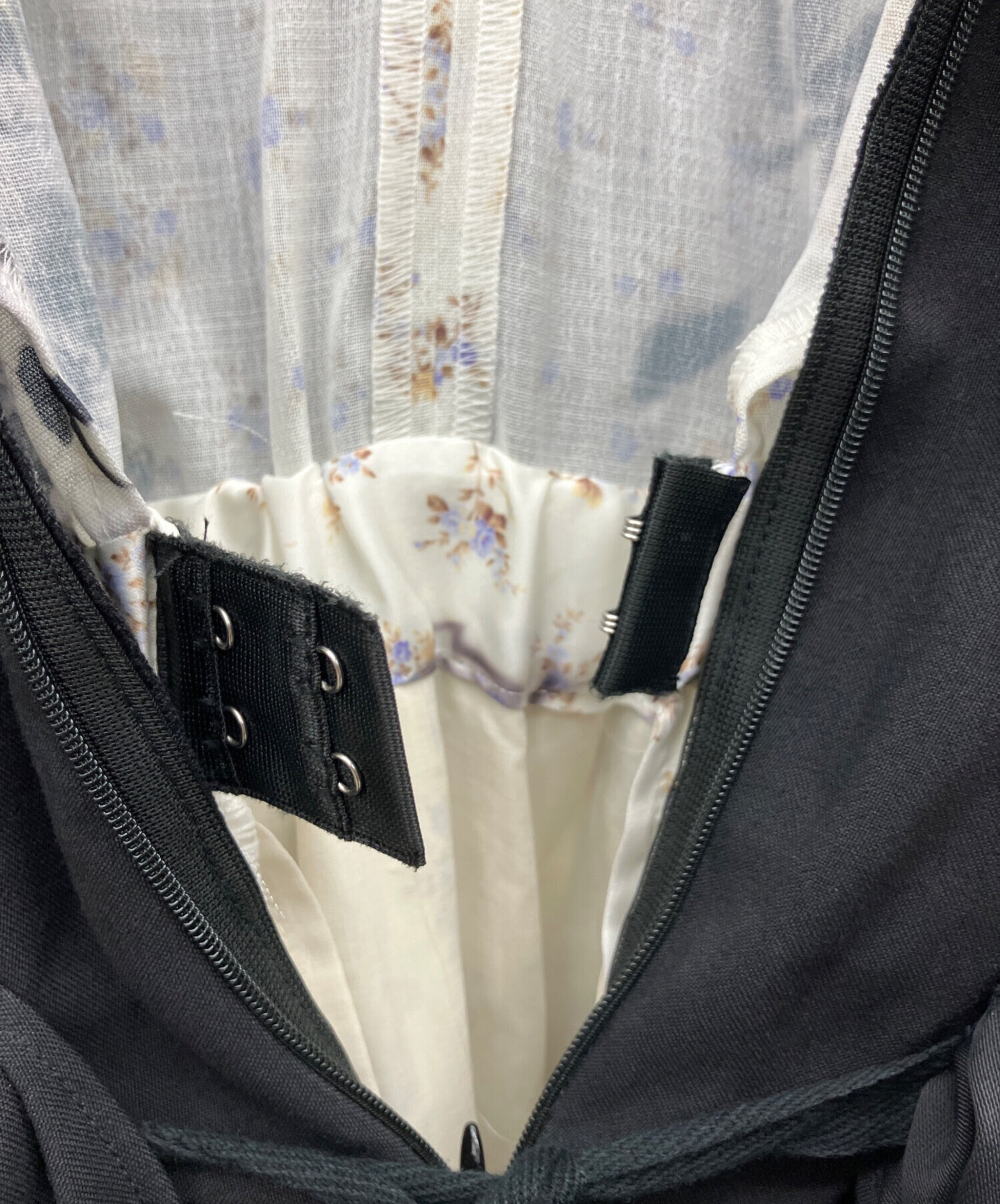 中古・古着通販】AKIKOAOKI (アキコアオキ) レイヤード半袖ワンピース