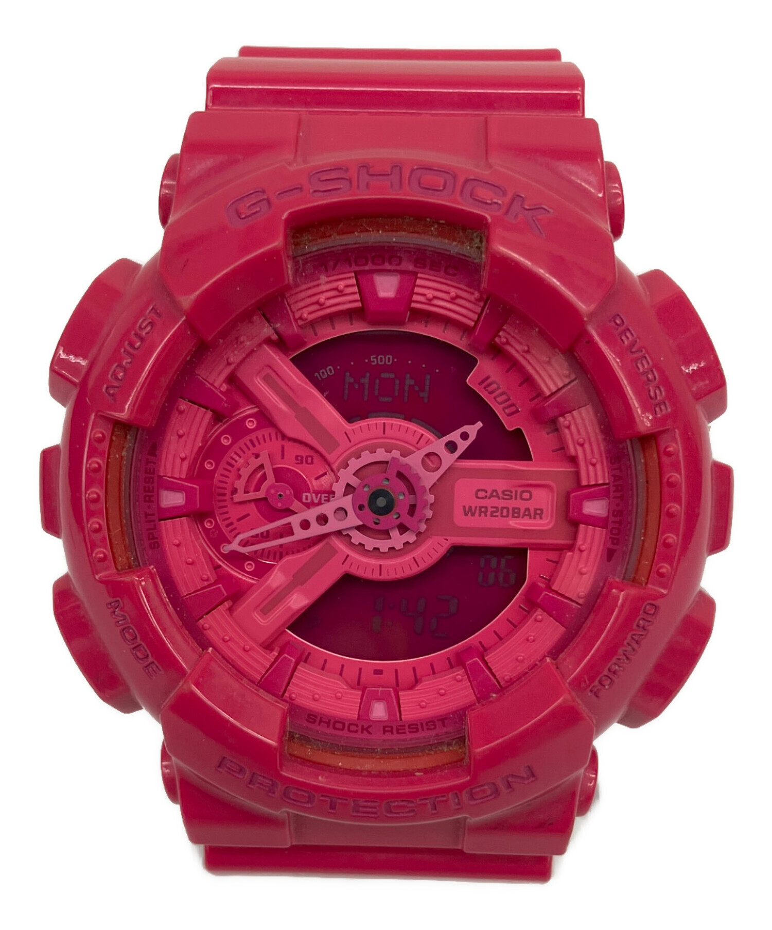 中古・古着通販】CASIO (カシオ) デジタルウォッチ ショッキングピンク