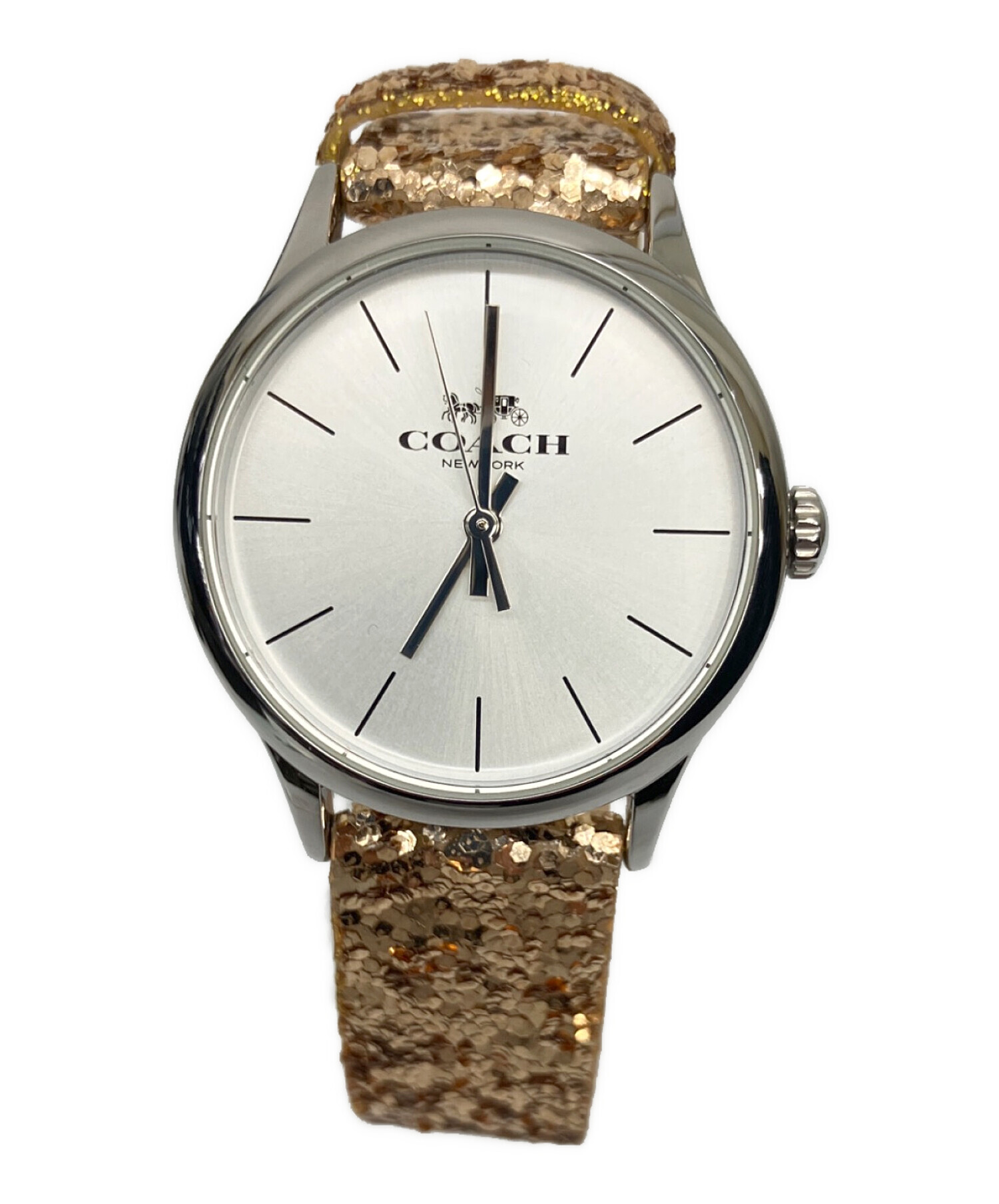 中古・古着通販】COACH (コーチ) リストウォッチ クォーツ ラメ