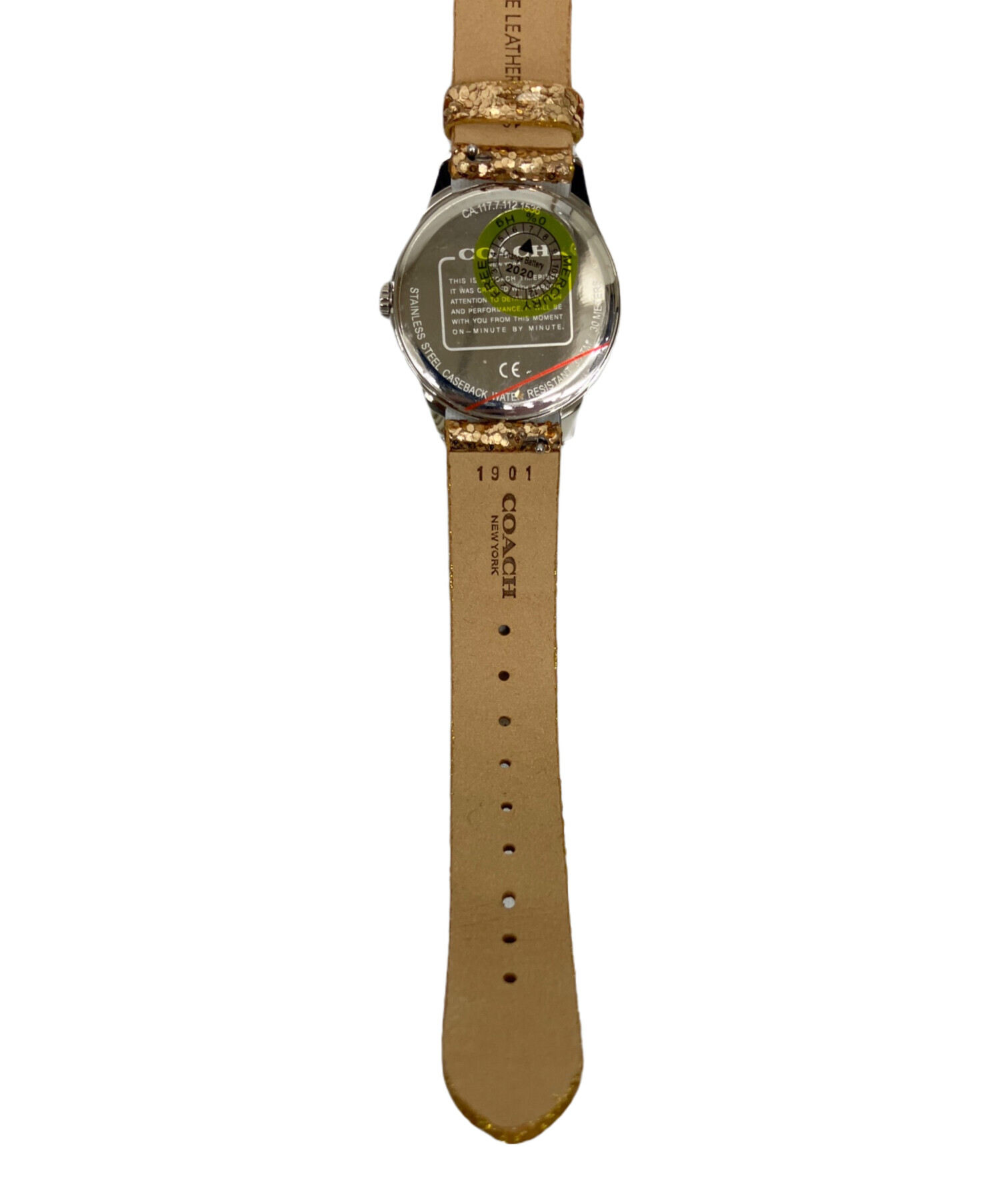 中古・古着通販】COACH (コーチ) リストウォッチ クォーツ ラメ