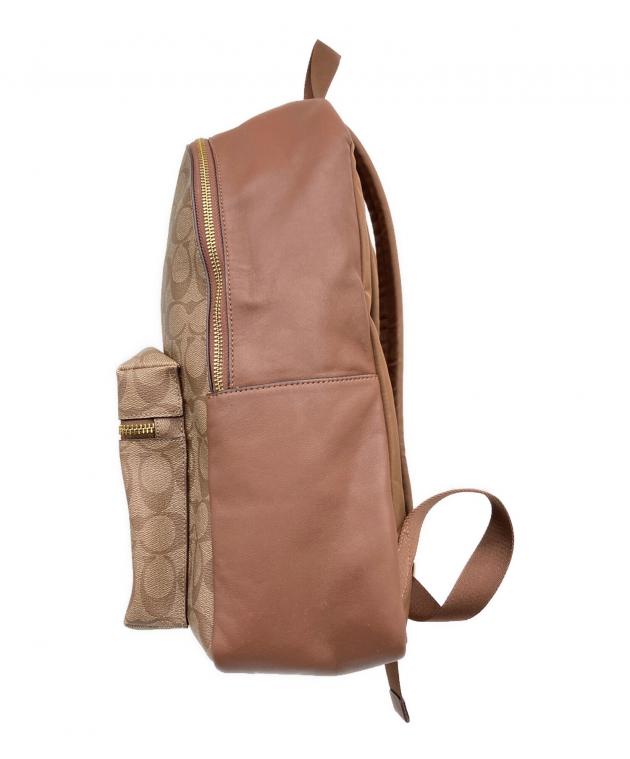 中古・古着通販】COACH (コーチ) リュック シグネチャー ブラウン