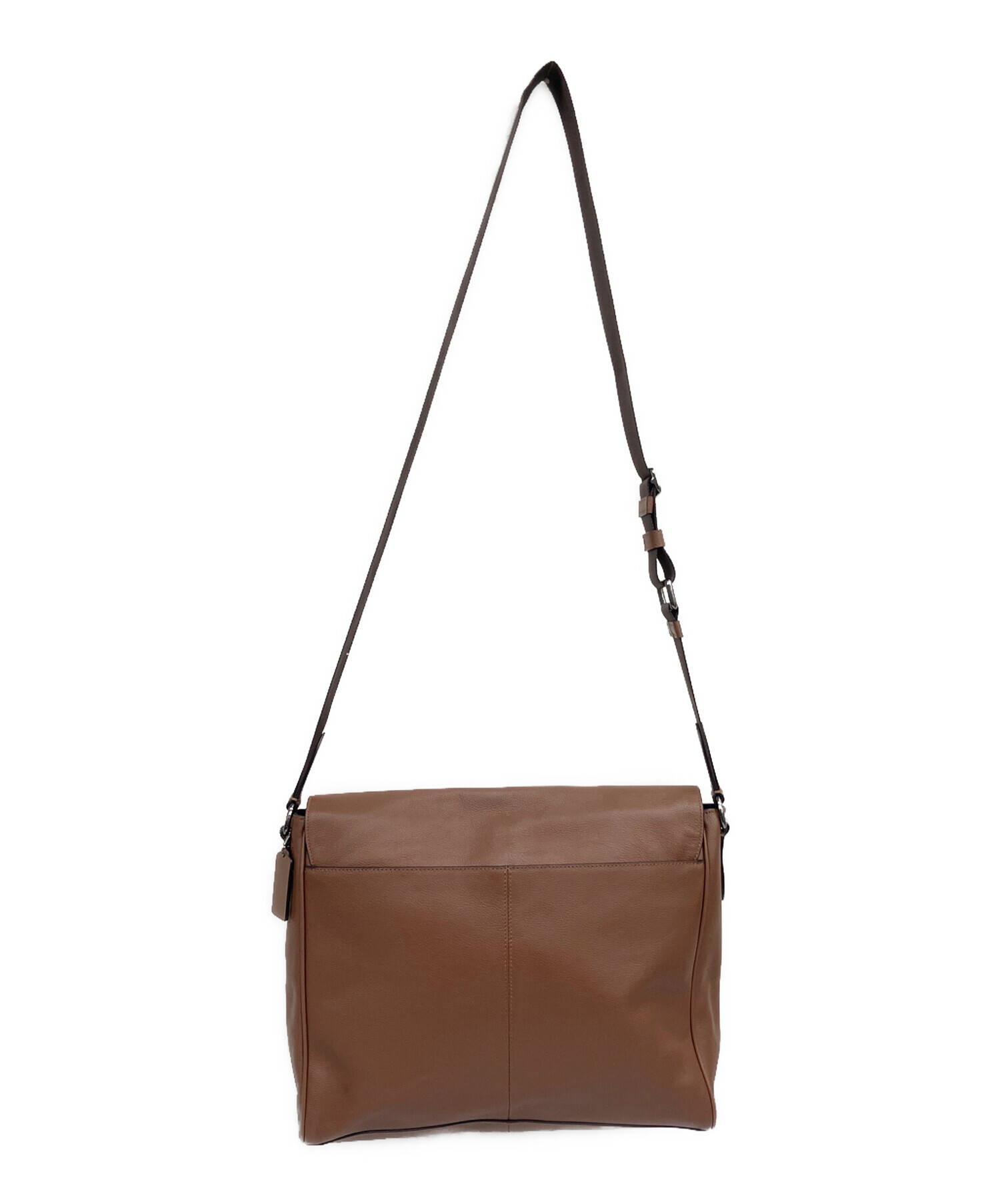 中古・古着通販】COACH (コーチ) メッセンジャーバッグ ブラウン