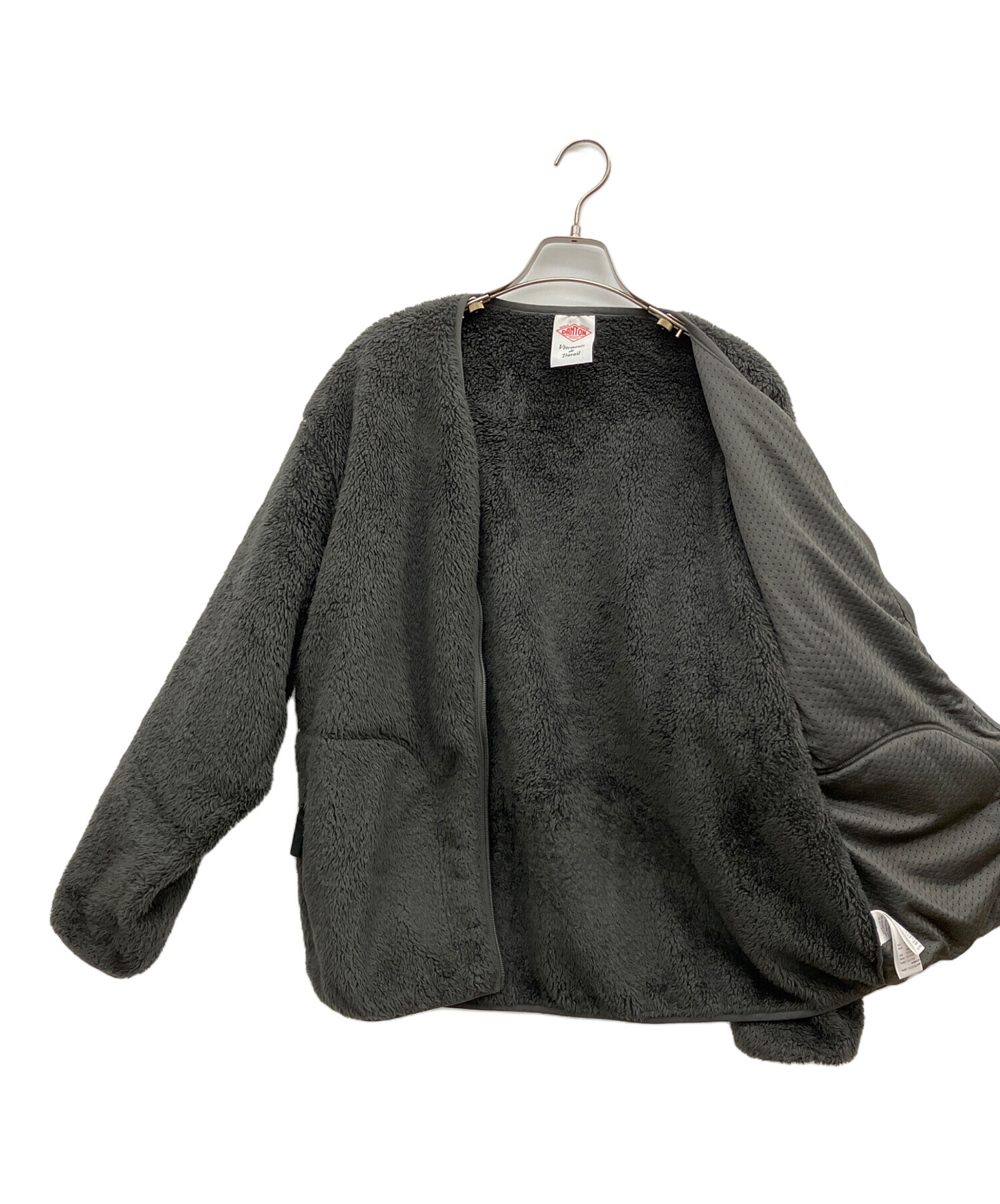 中古・古着通販】DANTON (ダントン) ハイパイルフリース Vネックジップ 