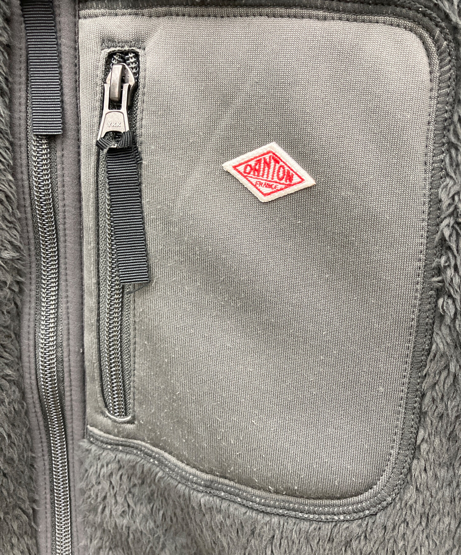 中古・古着通販】DANTON (ダントン) ハイパイルフリース Vネックジップ 