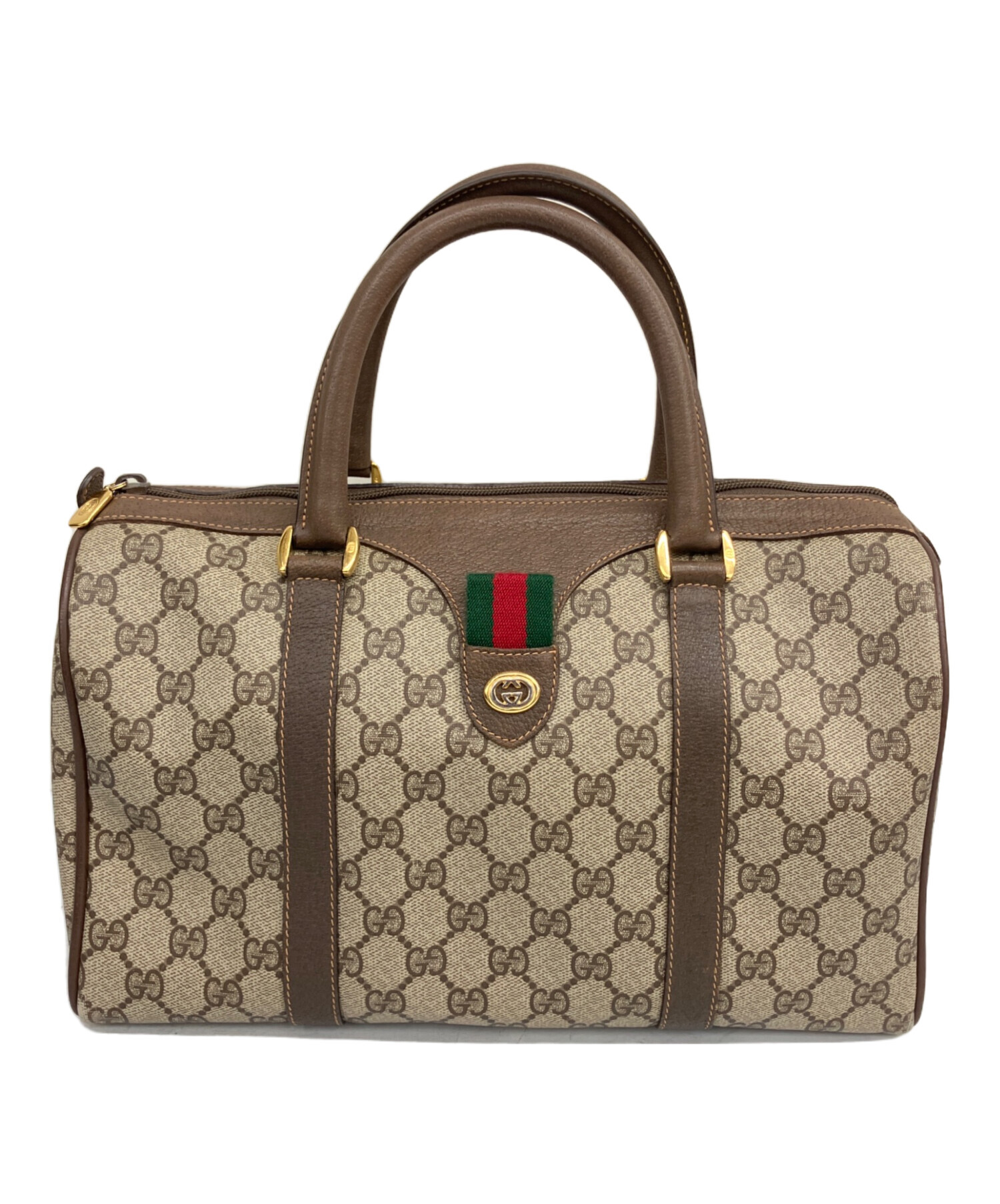 中古・古着通販】GUCCI (グッチ) ボストンバッグ OLD GUCCI ベージュ