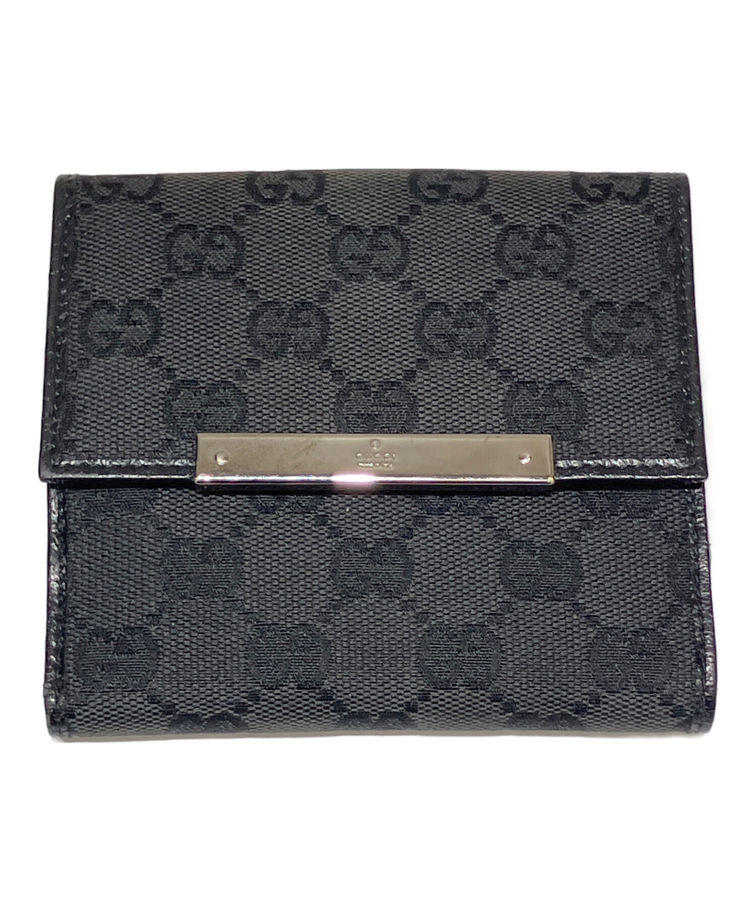 GUCCI 二つ折り財布　中古A 中古・古着通販】GUCCI (グッチ) 2つ折り財布 ブラック｜ブランド