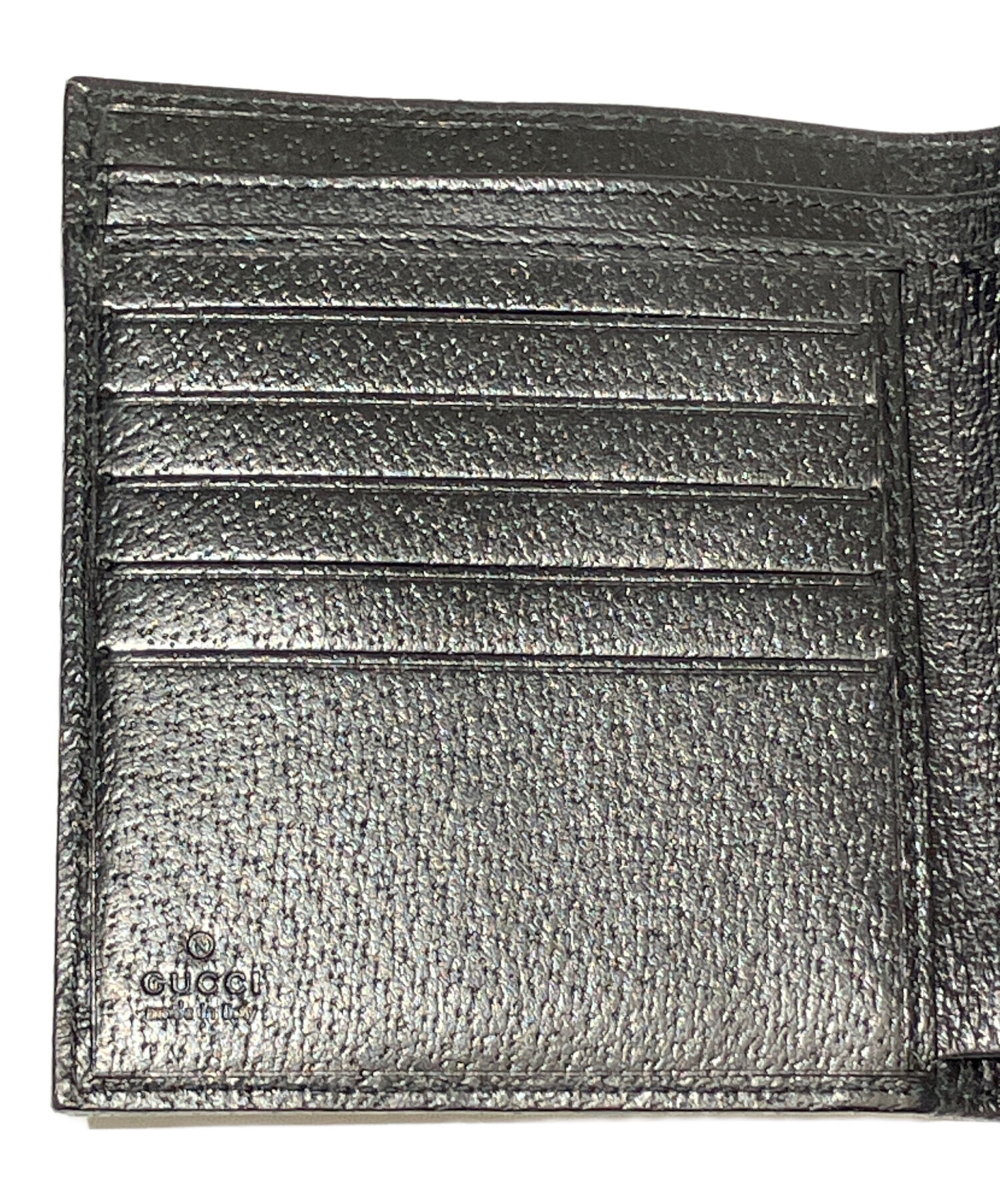 中古・古着通販】GUCCI (グッチ) 2つ折り財布 ブラック｜ブランド