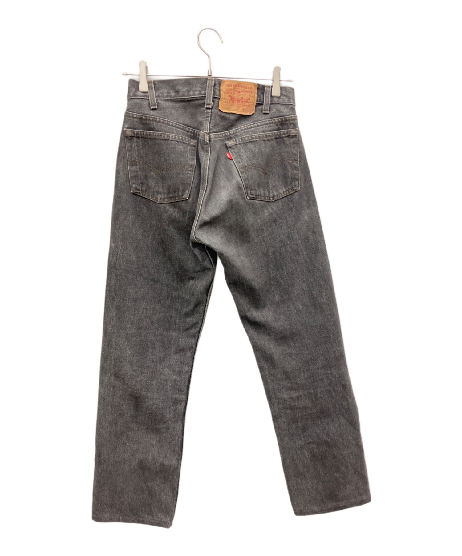 中古・古着通販】LEVI'S (リーバイス) 501先染めブラックデニムパンツ