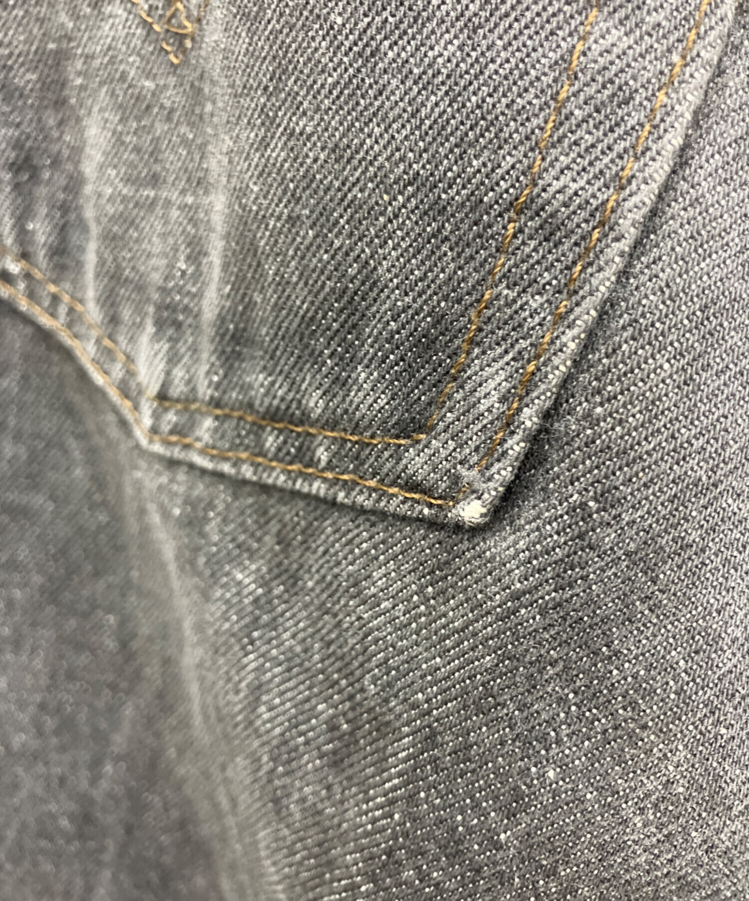 中古・古着通販】LEVI'S (リーバイス) 501先染めブラックデニムパンツ