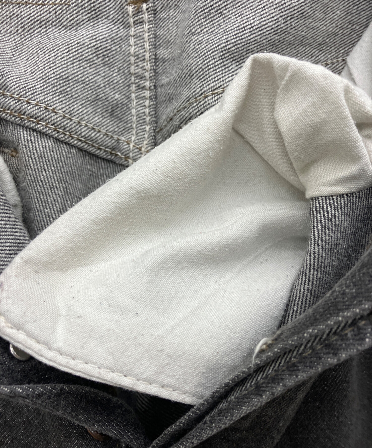 中古・古着通販】LEVI'S (リーバイス) 501先染めブラックデニムパンツ