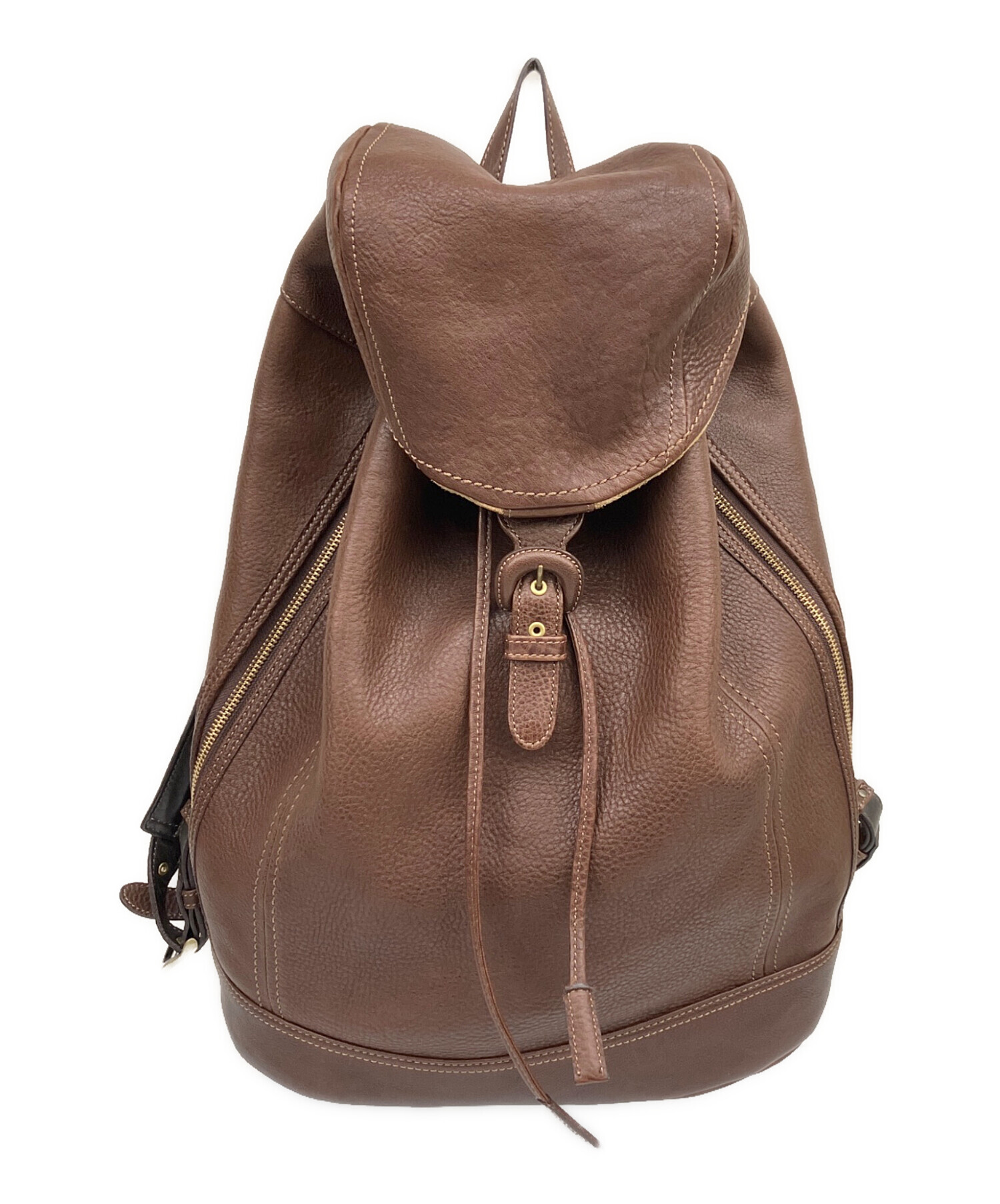 中古・古着通販】土屋鞄 (ツチヤカバン) レザーリュック ブラウン