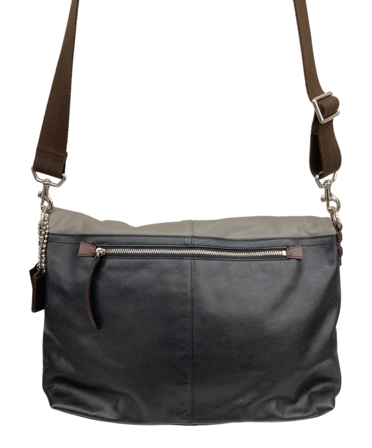 中古・古着通販】COACH (コーチ) 2WAYバッグ トンプソン グレー