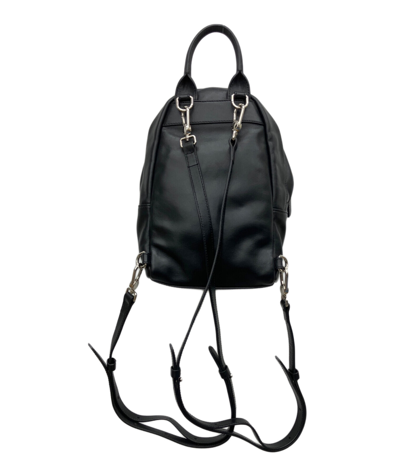 ジバンシー リュックサック バックパック レザー A4可 黒 中古・古着通販】GIVENCHY (ジバンシィ) レザーリュック ナノ ブラック