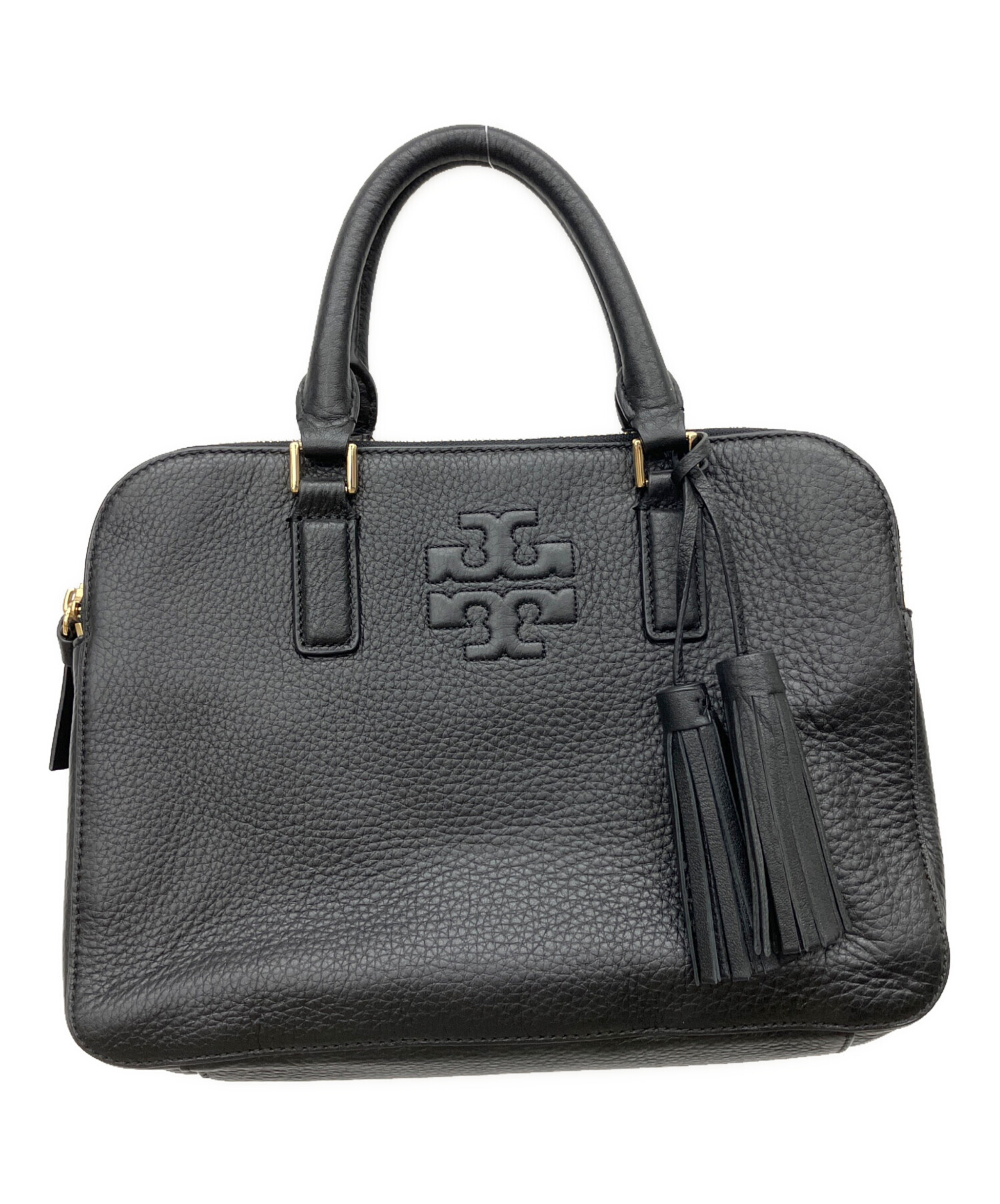 中古・古着通販】TORY BURCH (トリーバーチ) ハンドバッグ ブラック 