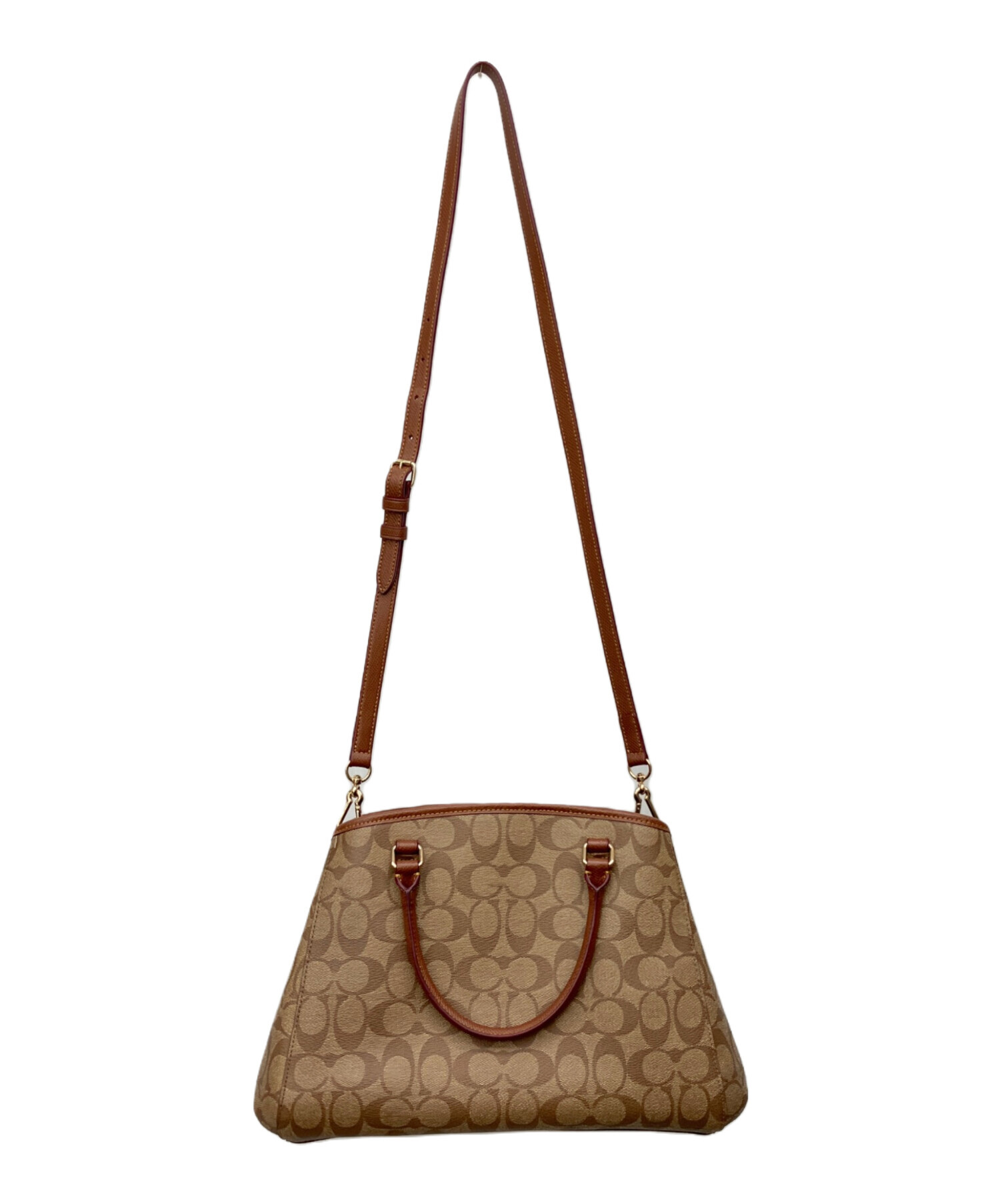 COACH シグネチャー ハンドバッグ 2way 中古・古着通販】COACH (コーチ) シグネチャー 2WAYハンドバッグ