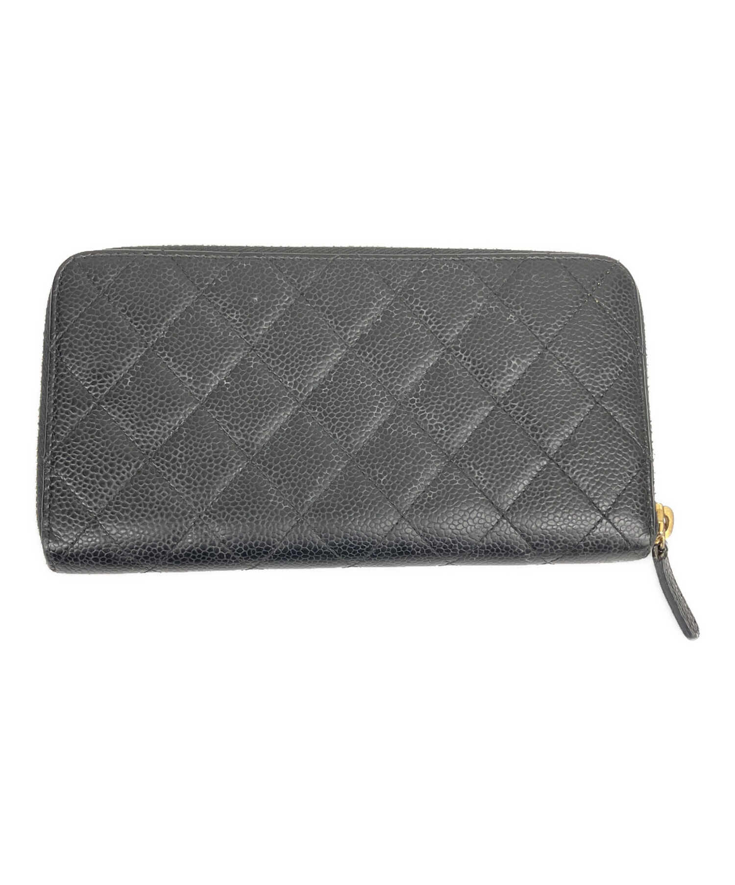 中古・古着通販】CHANEL (シャネル) ラウンドファスナー長財布 