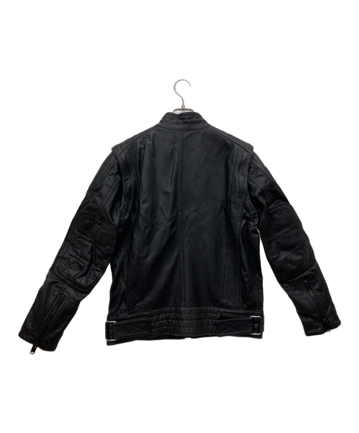 中古・古着通販】DIESEL (ディーゼル) レザージャケット ブラック 