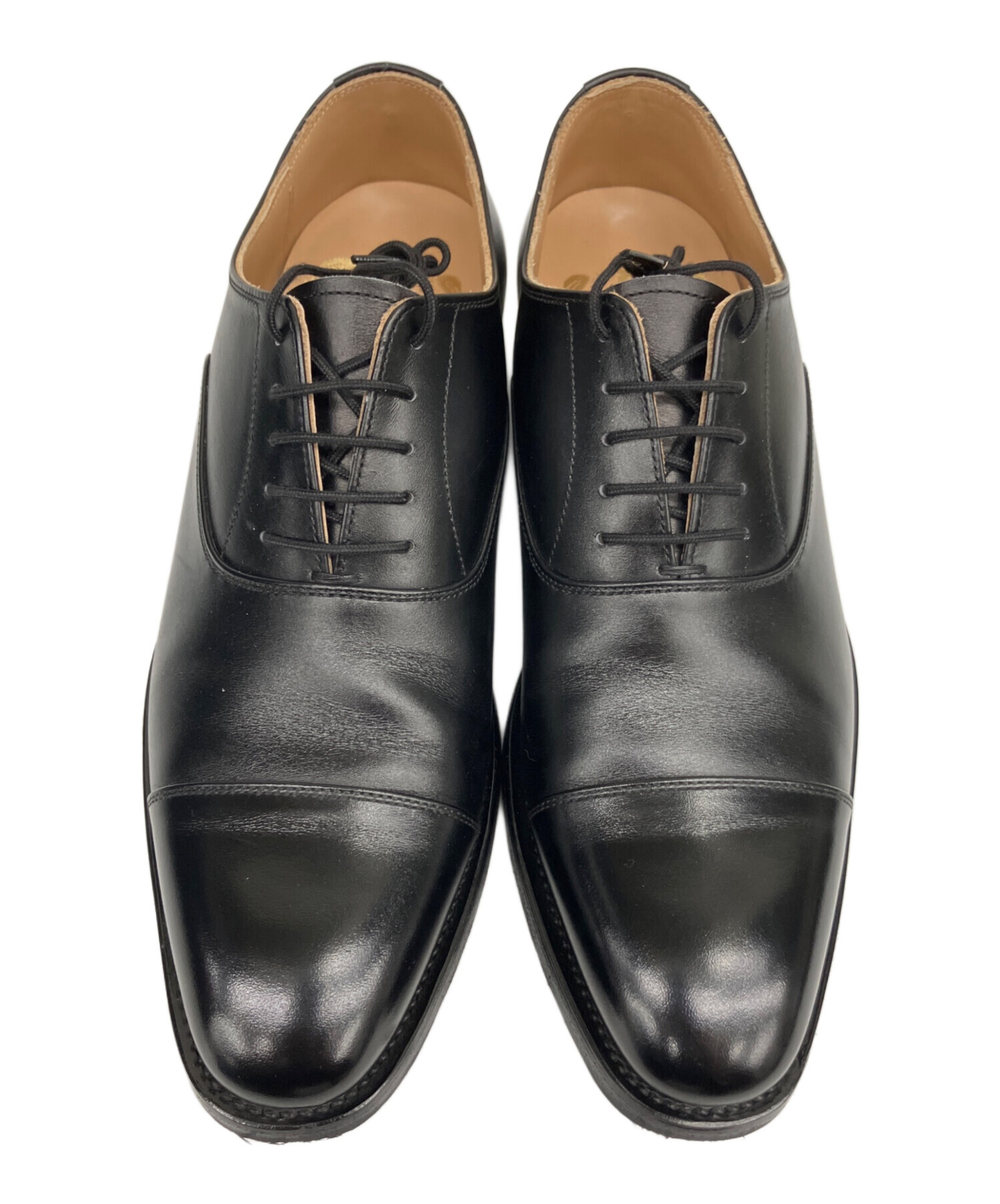 Hirokawa Shoes スコッチグレイン ブラックドレスシューズ 中古・古着通販】SCOTCH GRAIN (スコッチグレイン) ストレートチップ