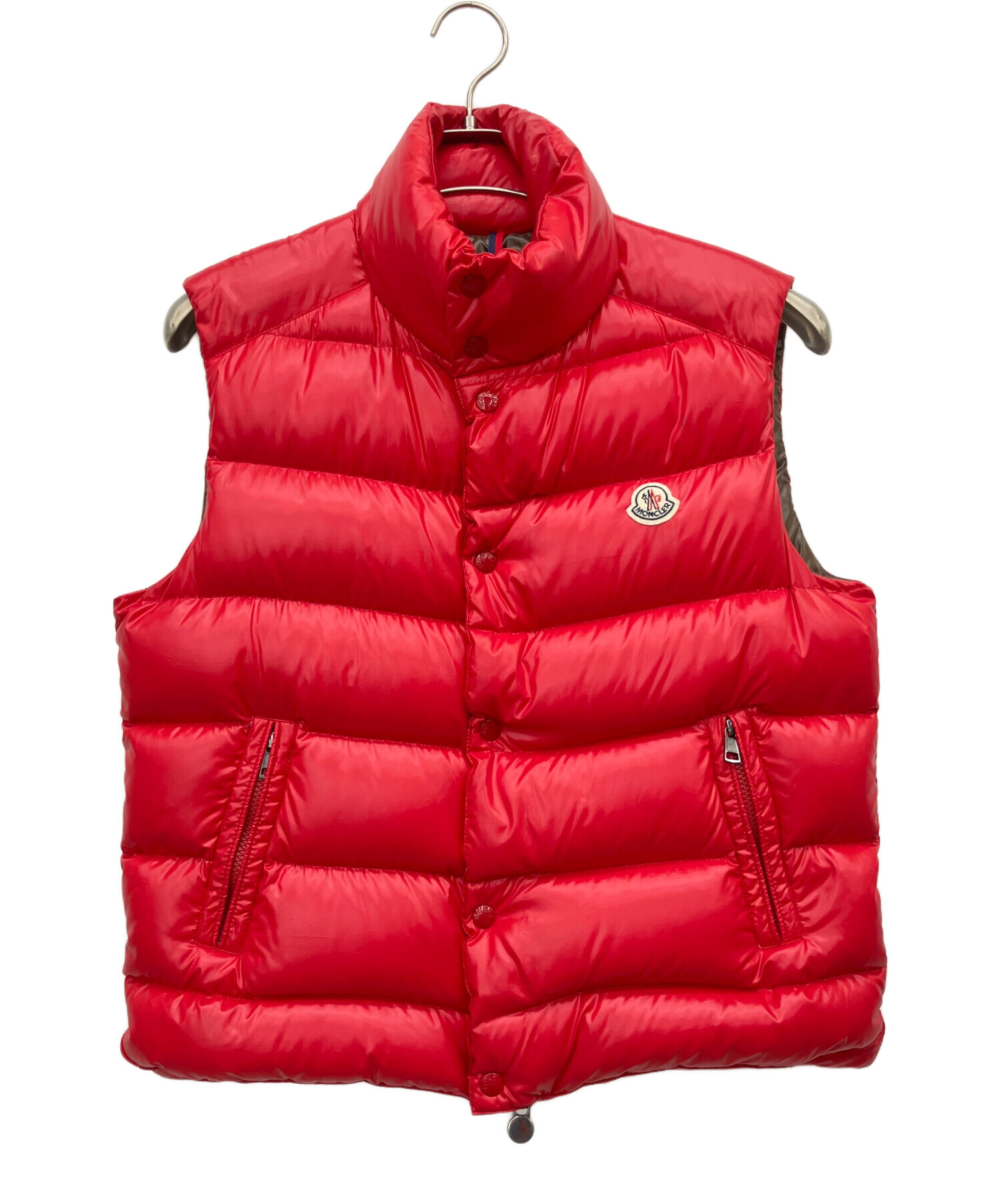 MONCLER レッド ダウンベスト 中古・古着通販】MONCLER (モンクレール) ダウンベスト TIB GILET