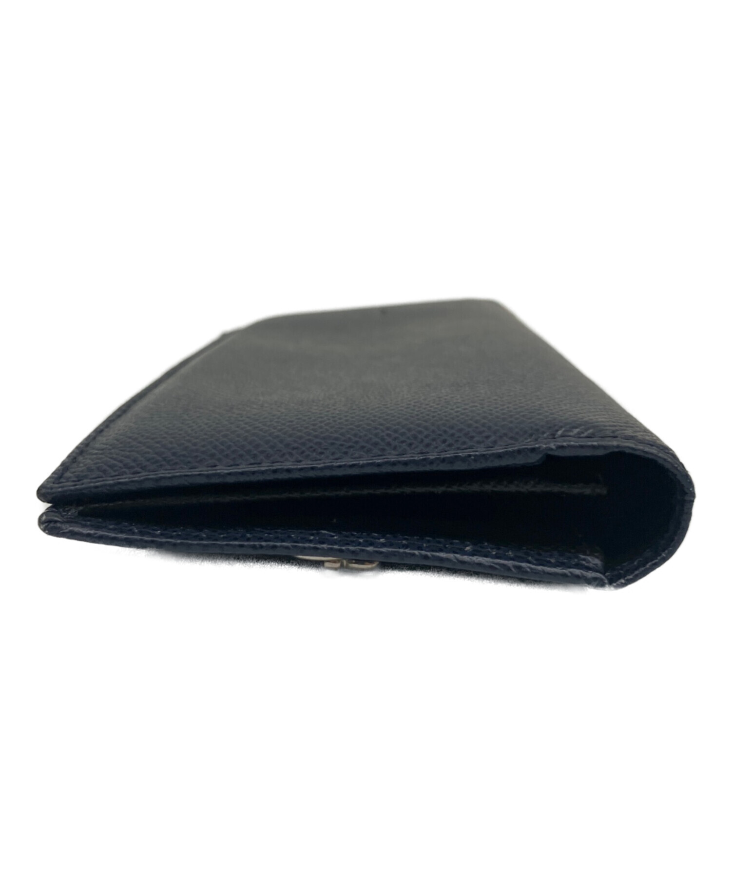 DOLCE&GABBANA 長財布 ネイビー レザー 中古・古着通販】DOLCE & GABBANA (ドルチェ＆ガッバーナ) 長財布