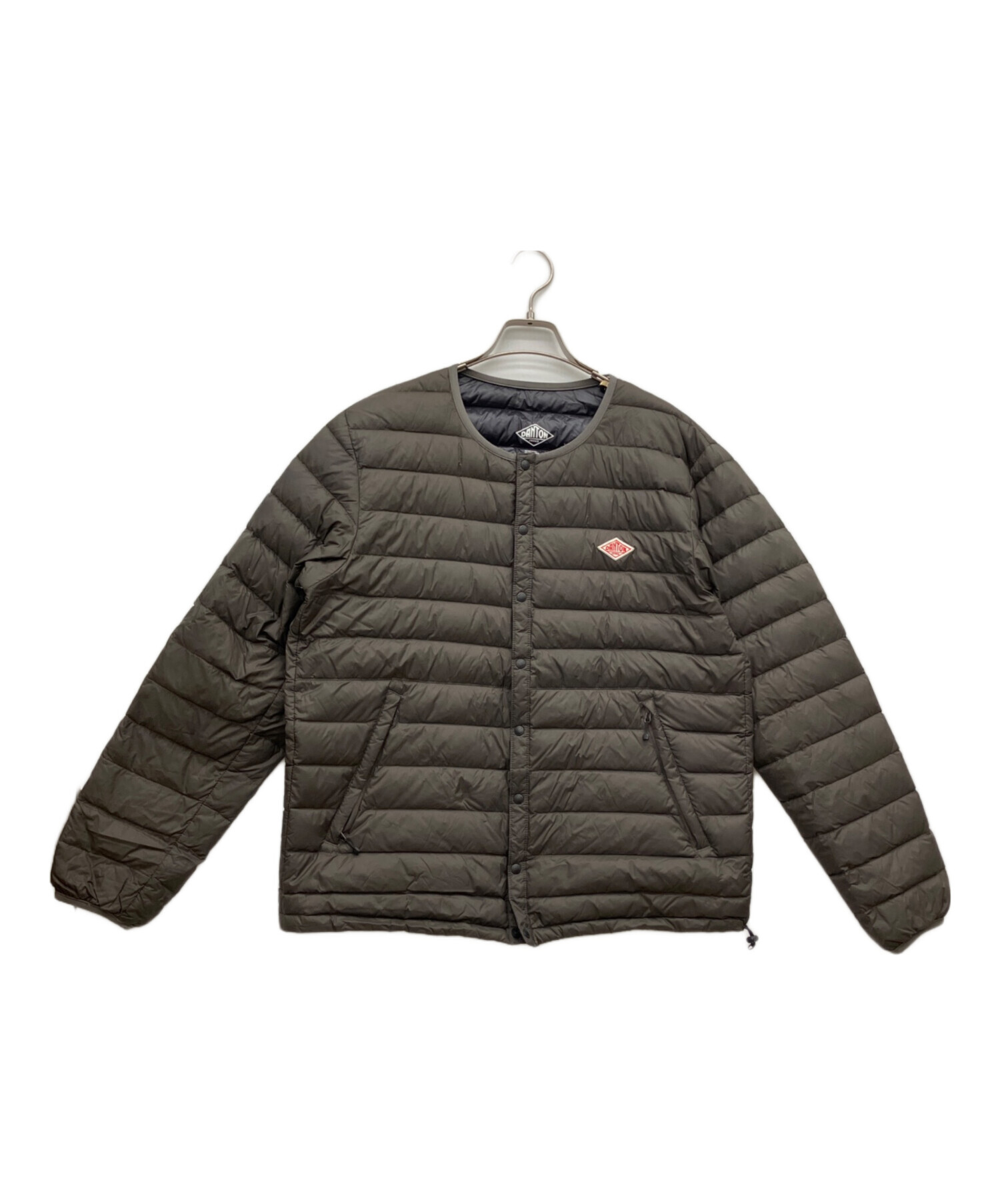 ダントン　インナーダウン　カーキ　美品 中古・古着通販】DANTON (ダントン) インナーダウン カーキ サイズ