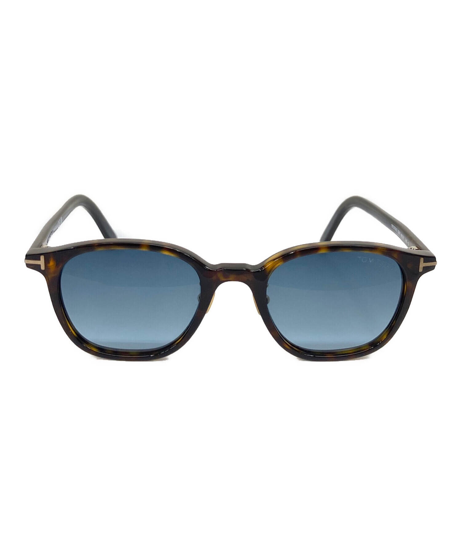 TOM FORD トムフォード サングラス ia TF498 ブラウン ゴールド ブルーグラデーション プラスチック メタル ユニセックス べっ甲調 美品【本物保証】 中古・古着通販】TOM FORD (トムフォード) サングラス ブラウン