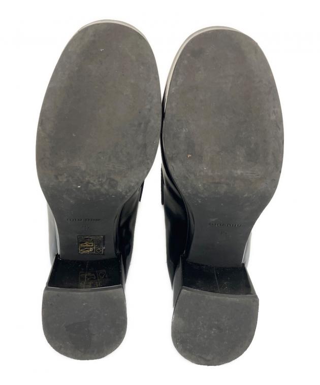 中古・古着通販】MIU MIU (ミュウミュウ) エナメルヒールバイカラー