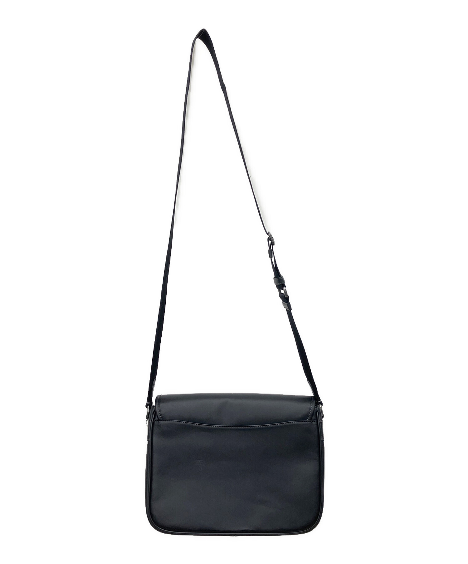 中古・古着通販】COACH (コーチ) ショルダーバッグ レーサー ブラック 中古・古着通販】COACH (コーチ) ショルダーバッグ レーサー ブラック