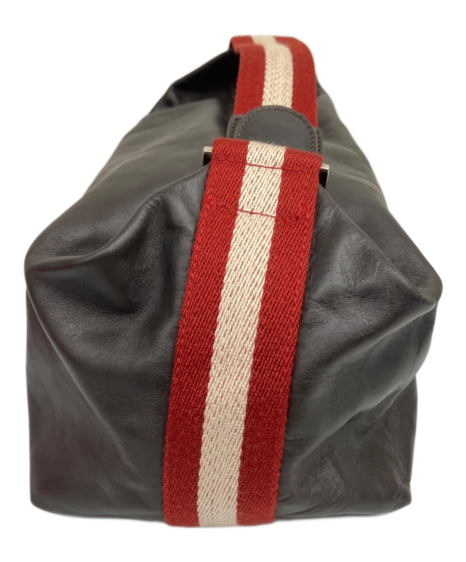バリー トレインスポッティング レザー ボストン バッグ ブラウン 中古・古着通販】BALLY (バリー) ハンドバッグ トレインスポッティング
