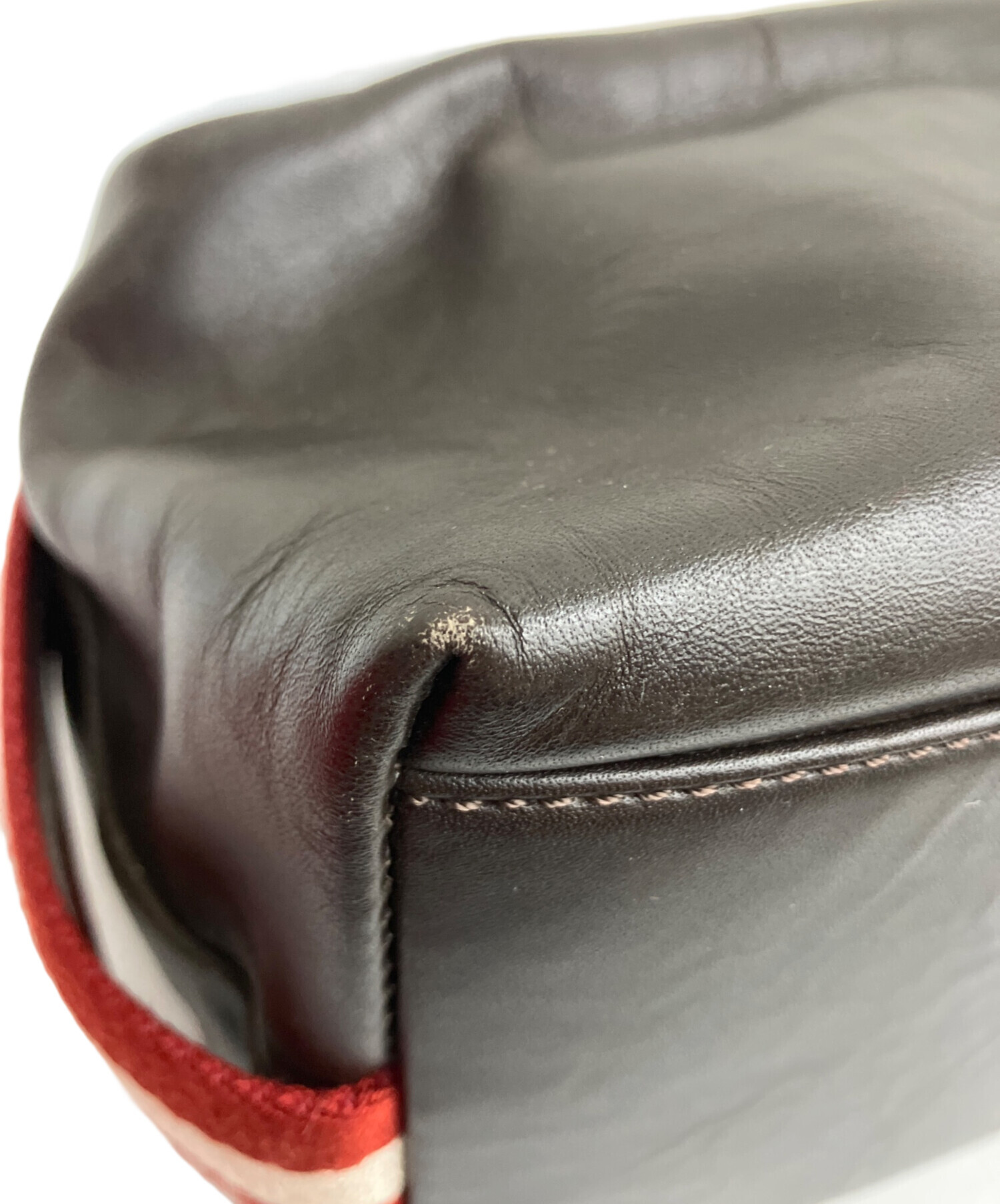 バリー トレインスポッティング レザー ボストン バッグ ブラウン 中古・古着通販】BALLY (バリー) ハンドバッグ トレインスポッティング