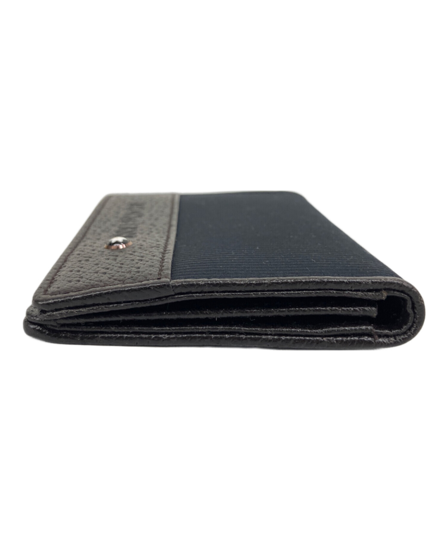 中古・古着通販】MONTBLANC (モンブラン) 名刺入れ ネイビー×ブラック