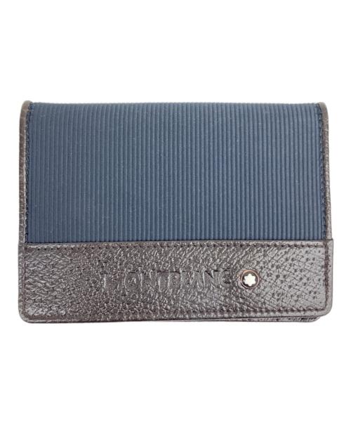 中古・古着通販】MONTBLANC (モンブラン) 名刺入れ ネイビー×ブラック