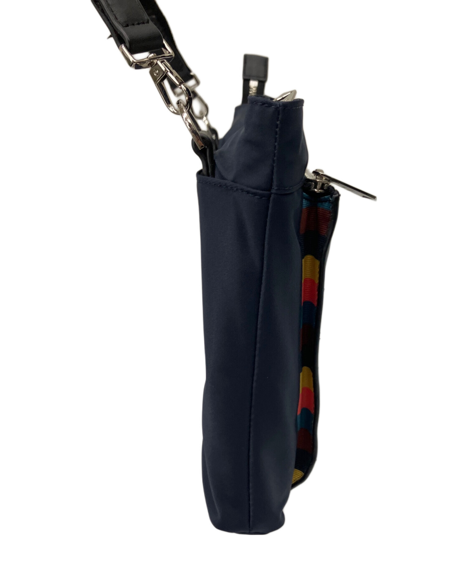 良品 Paul Smith ポールスミス レザー×ファー ショルダーバッグ ネイビー レディース 古着 中古 USED 中古・古着通販】Paul Smith (ポールスミス) ショルダーバッグ