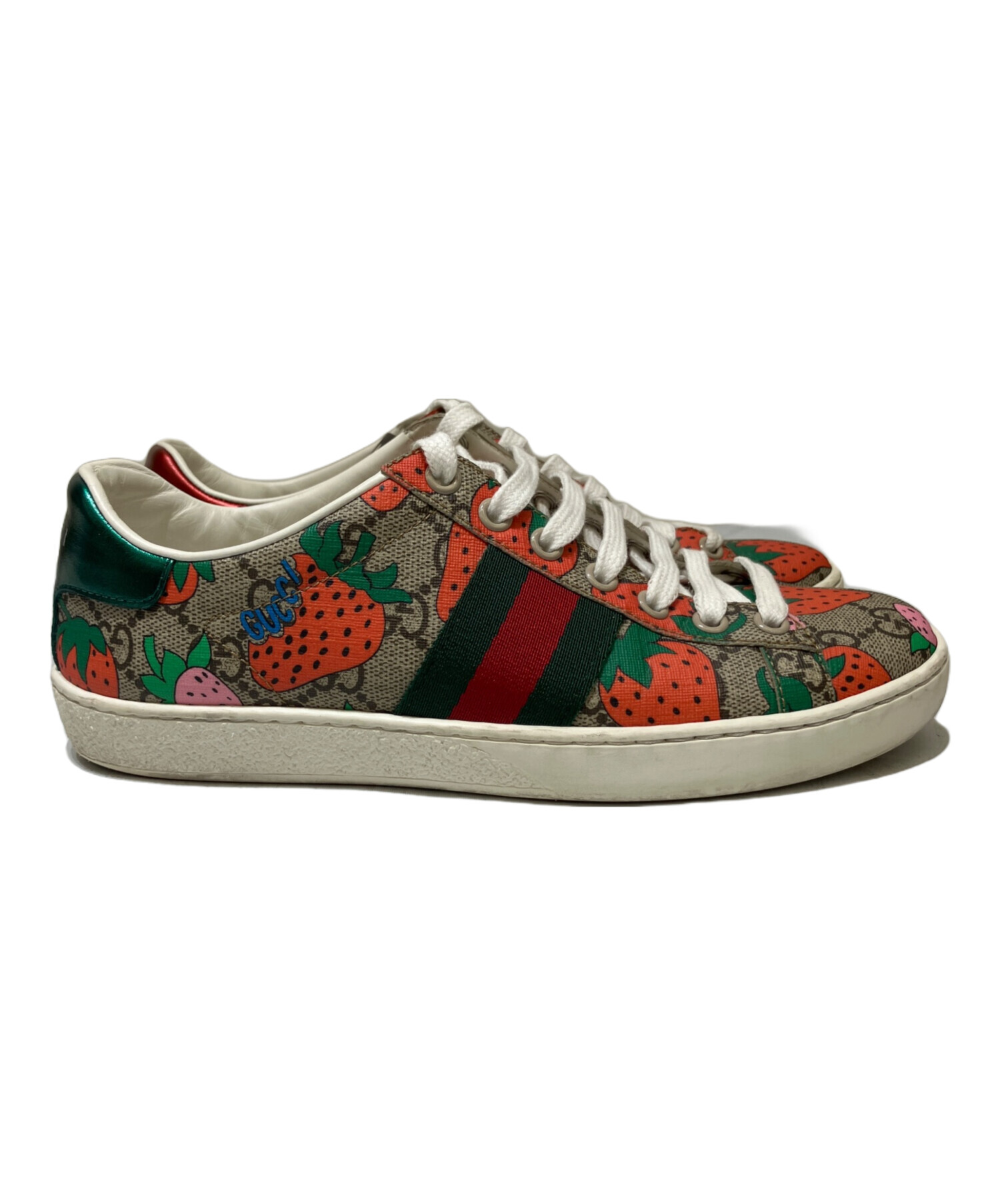 中古・古着通販】GUCCI (グッチ) ACE GGスプリーム ストロベリー