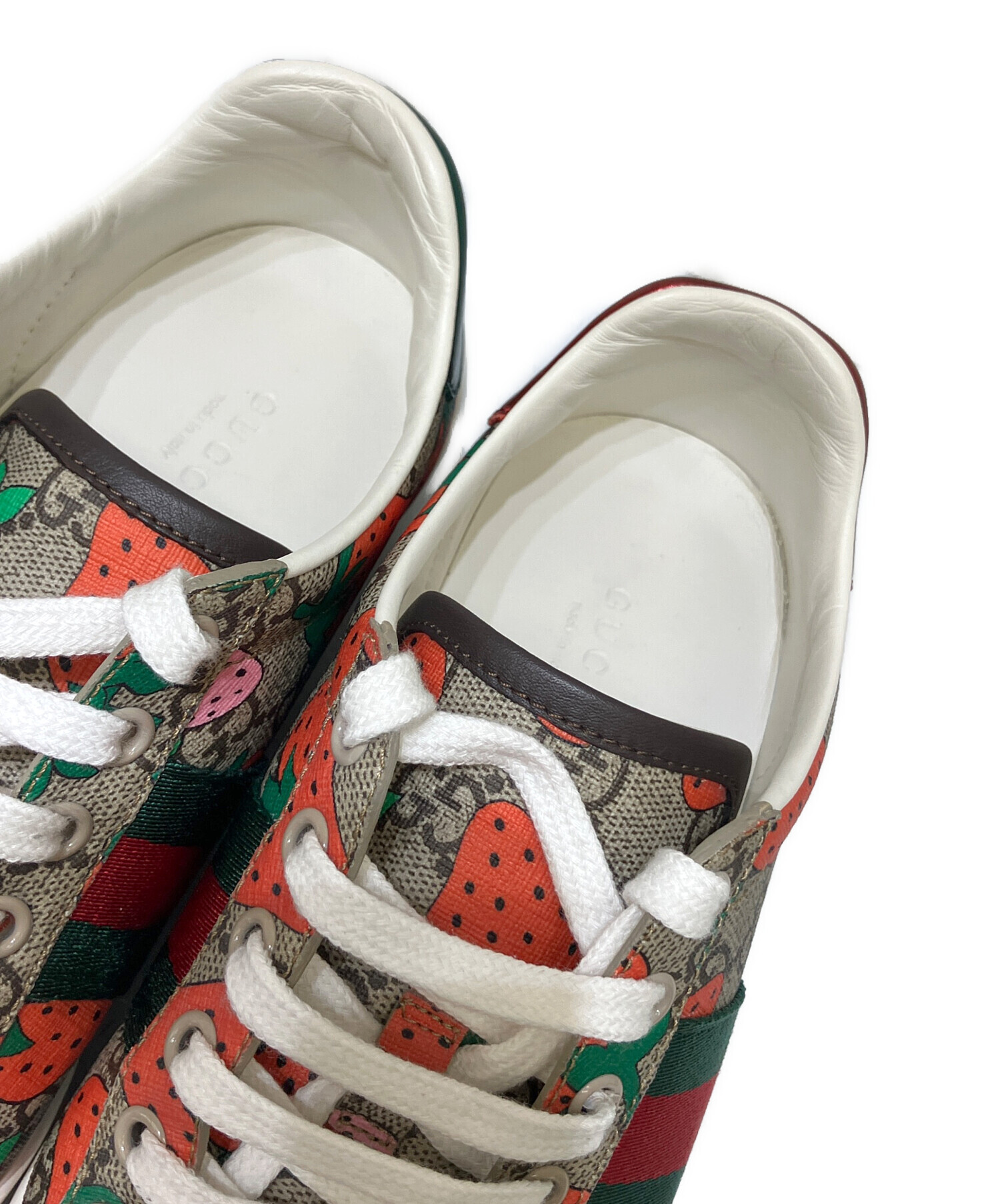 中古・古着通販】GUCCI (グッチ) ACE GGスプリーム ストロベリー