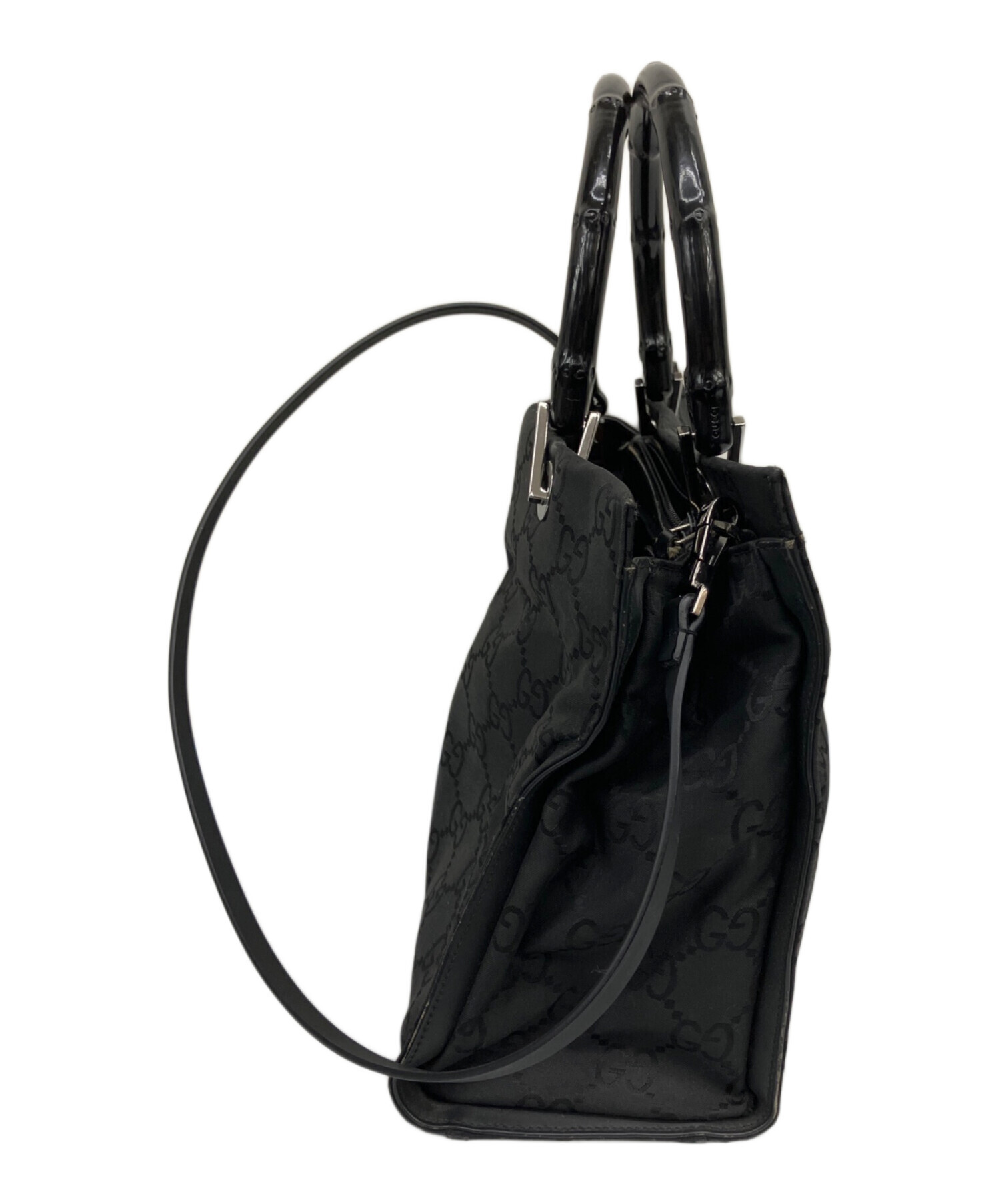 中古・古着通販】GUCCI (グッチ) ハンドバッグ ブラック｜ブランド