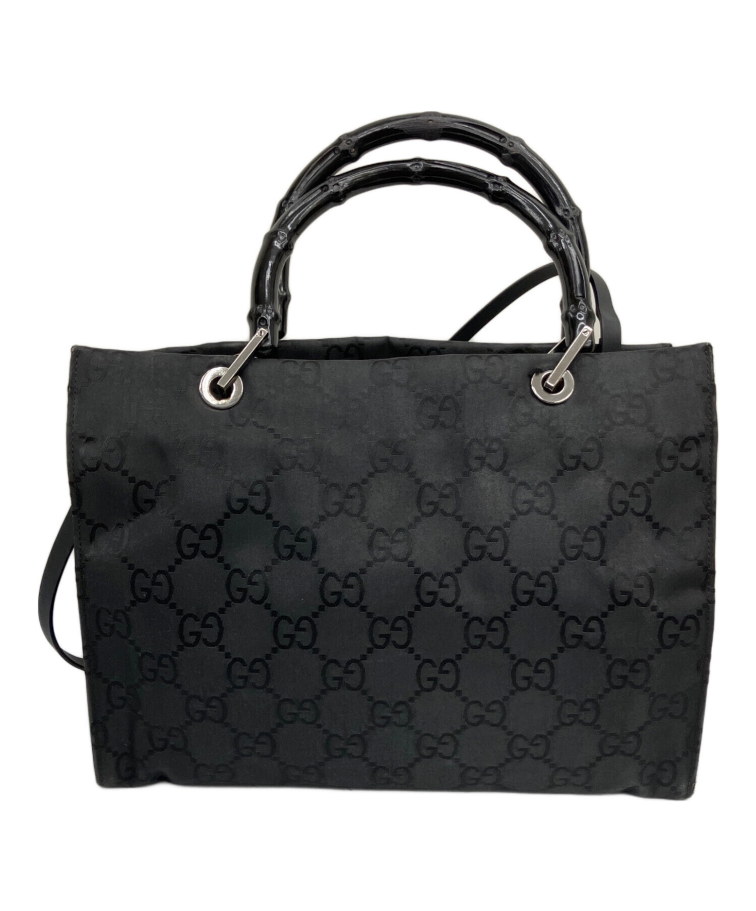 中古・古着通販】GUCCI (グッチ) ハンドバッグ ブラック｜ブランド