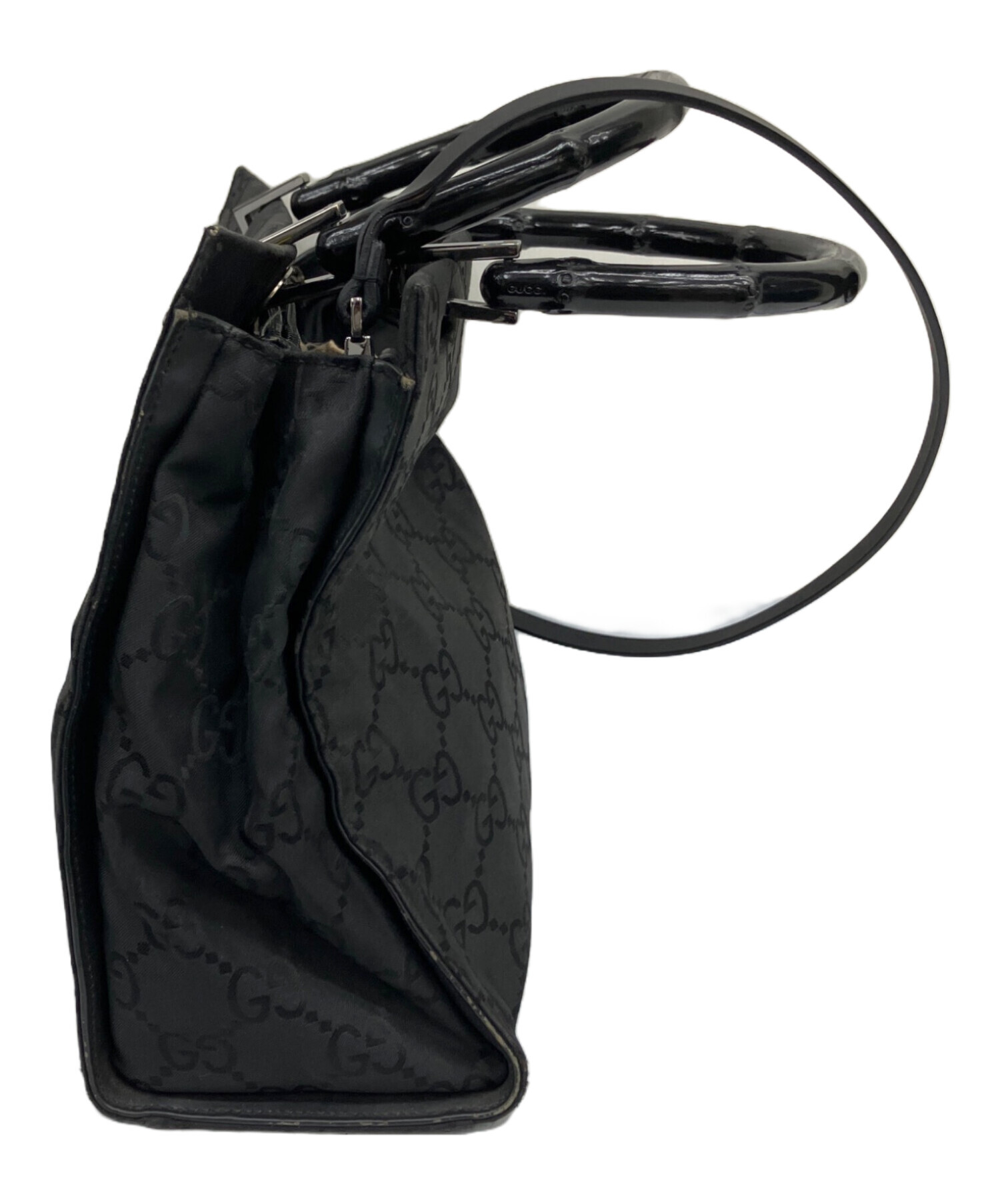 中古・古着通販】GUCCI (グッチ) ハンドバッグ ブラック|ブランド 中古・古着通販】GUCCI (グッチ) ハンドバッグ ブラック|ブランド