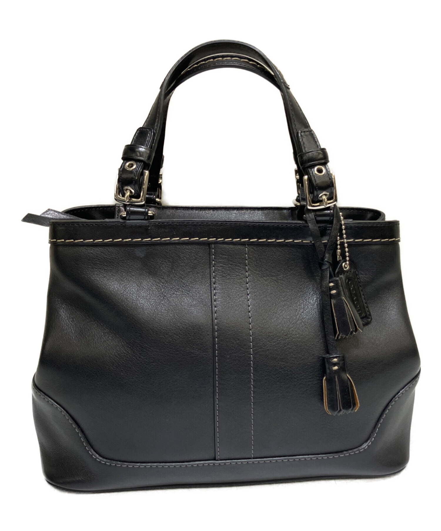 中古・古着通販】COACH (コーチ) ハンドバッグ ブラック｜ブランド 