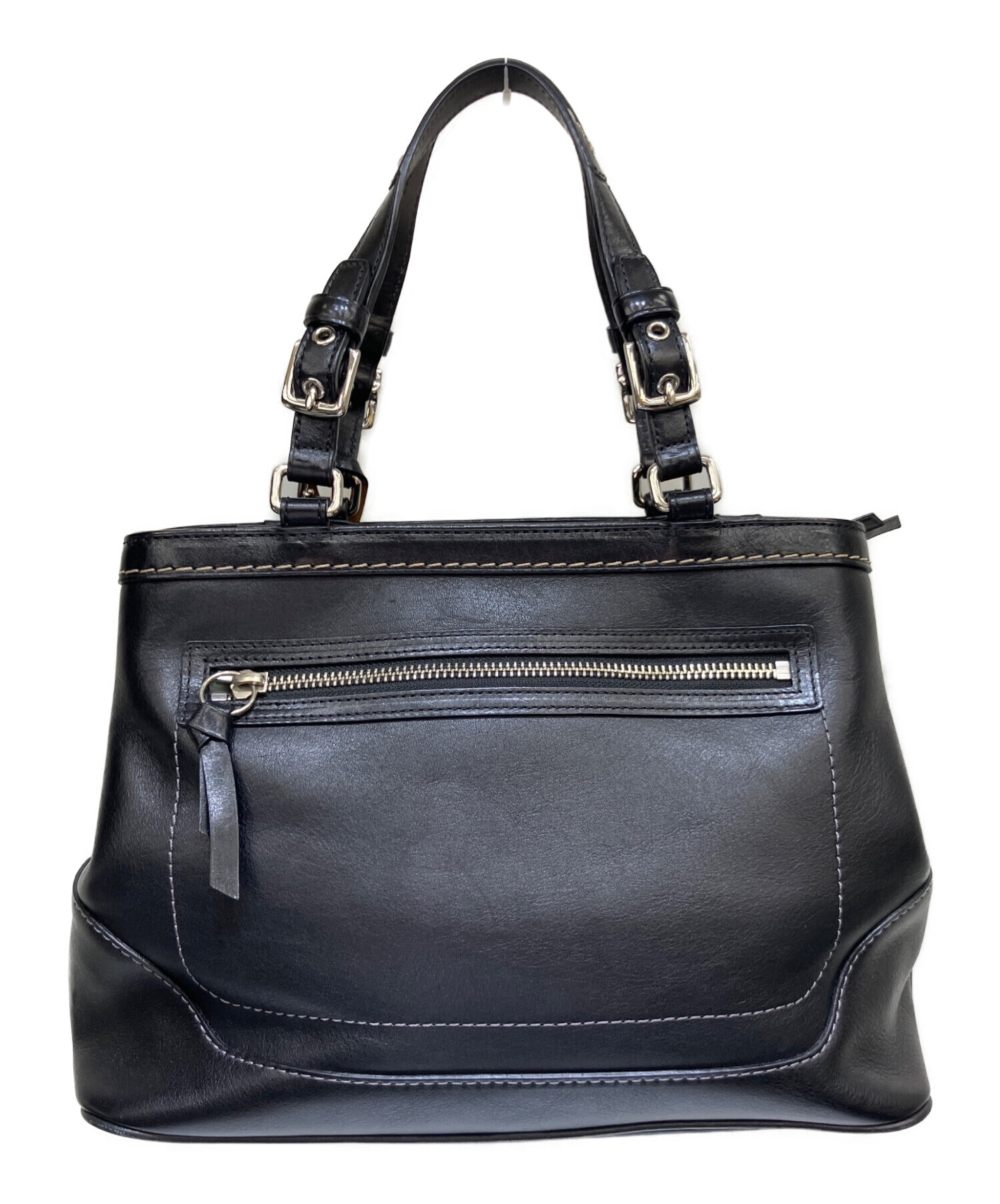 中古・古着通販】COACH (コーチ) ハンドバッグ ブラック｜ブランド 