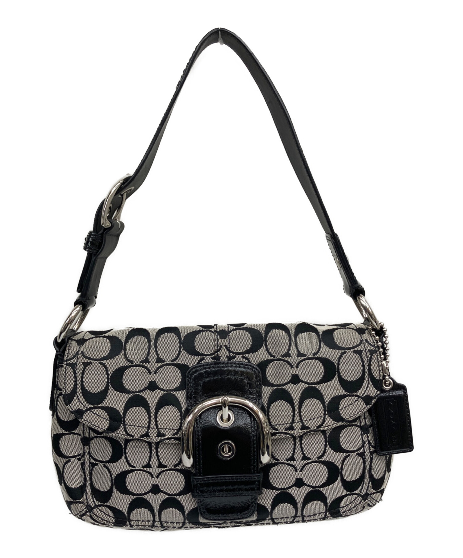 中古・古着通販】COACH (コーチ) ワンショルダーバッグ シグネチャー