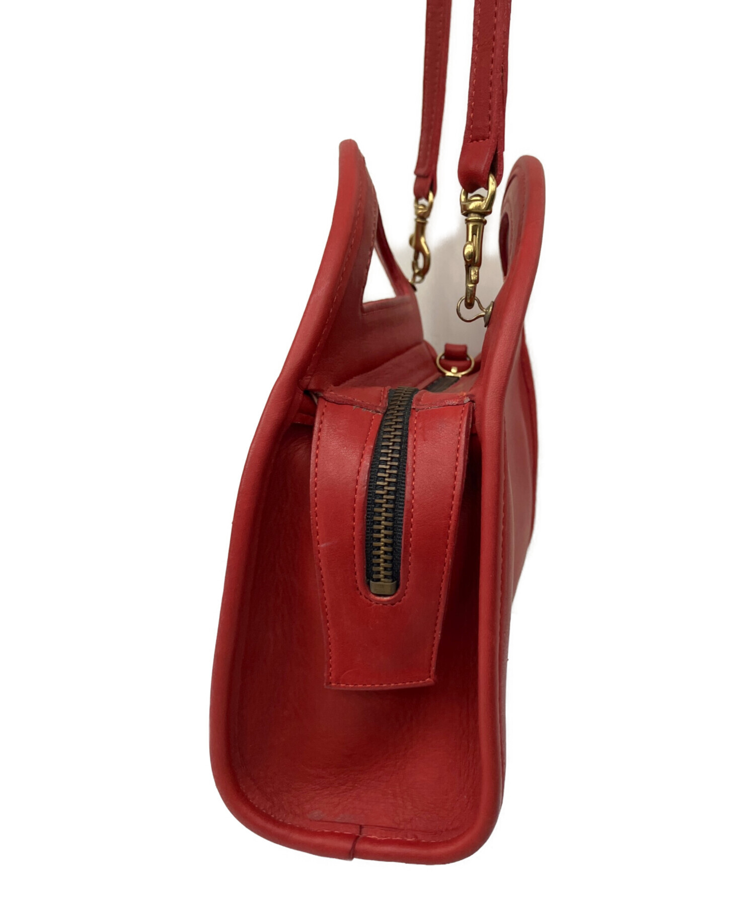 【ほぼ未使用】COACH コーチ 2way　バッグ 中古・古着通販】COACH (コーチ) 2WAYバッグ レッド｜ブランド・古着