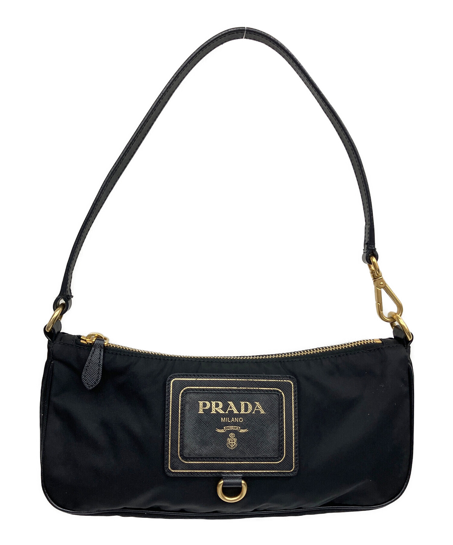 中古・古着通販】PRADA (プラダ) アクセサリーポーチ ブラック 