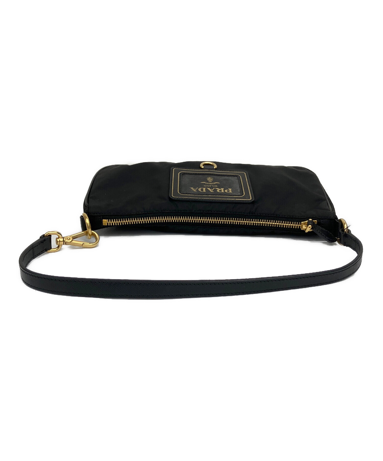 中古・古着通販】PRADA (プラダ) アクセサリーポーチ ブラック 