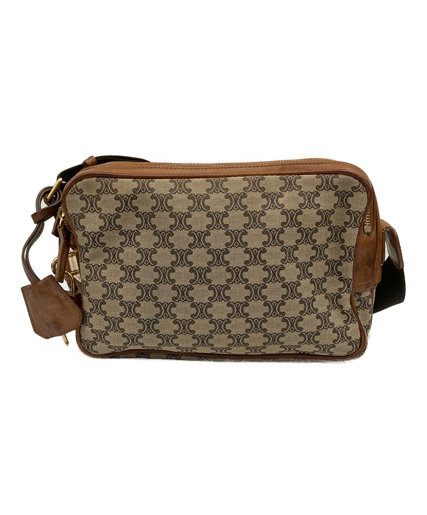 中古・古着通販】CELINE (セリーヌ) ショルダーバッグ ベージュ 